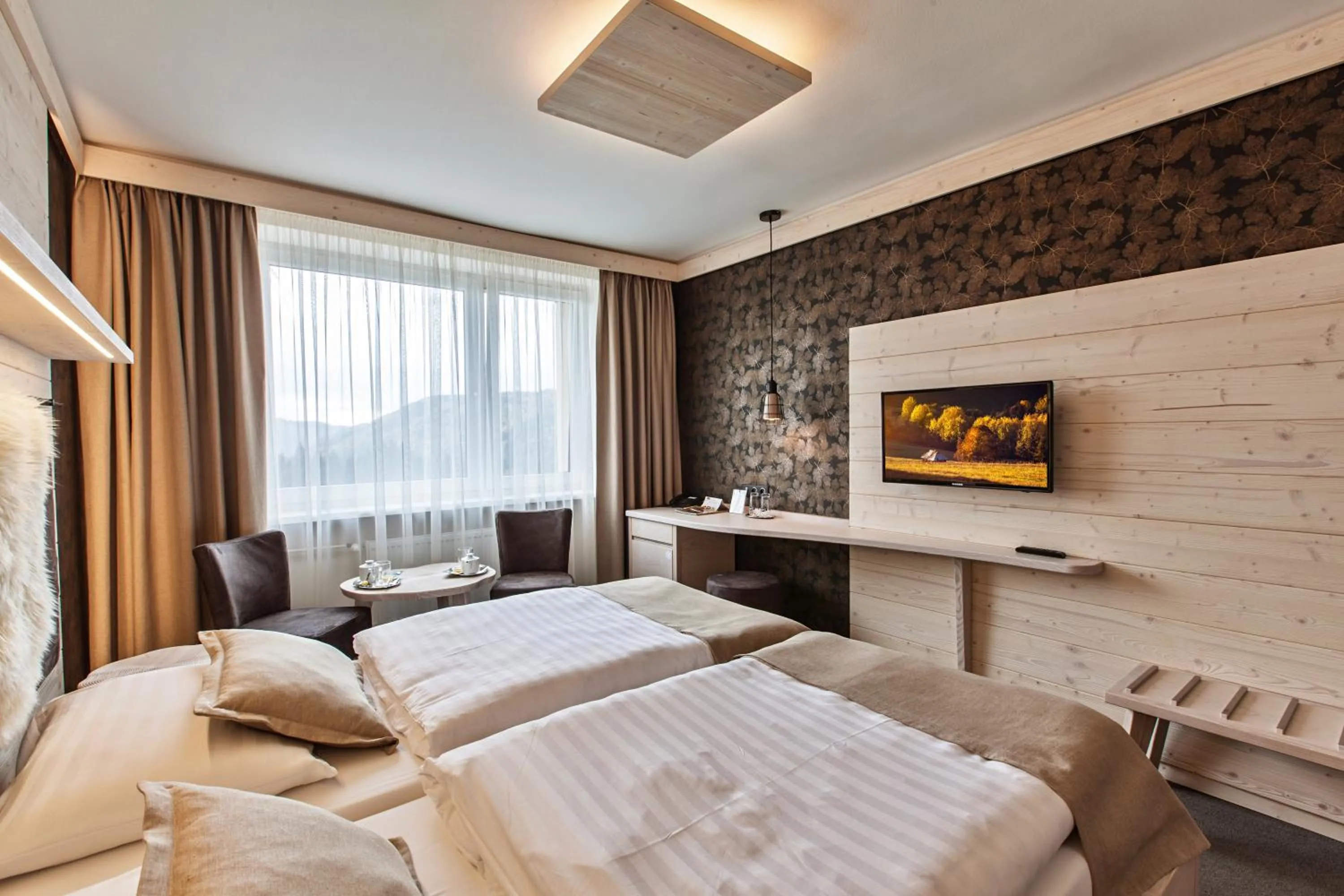 Photo of the whole room, Bed in Hotel Partizán