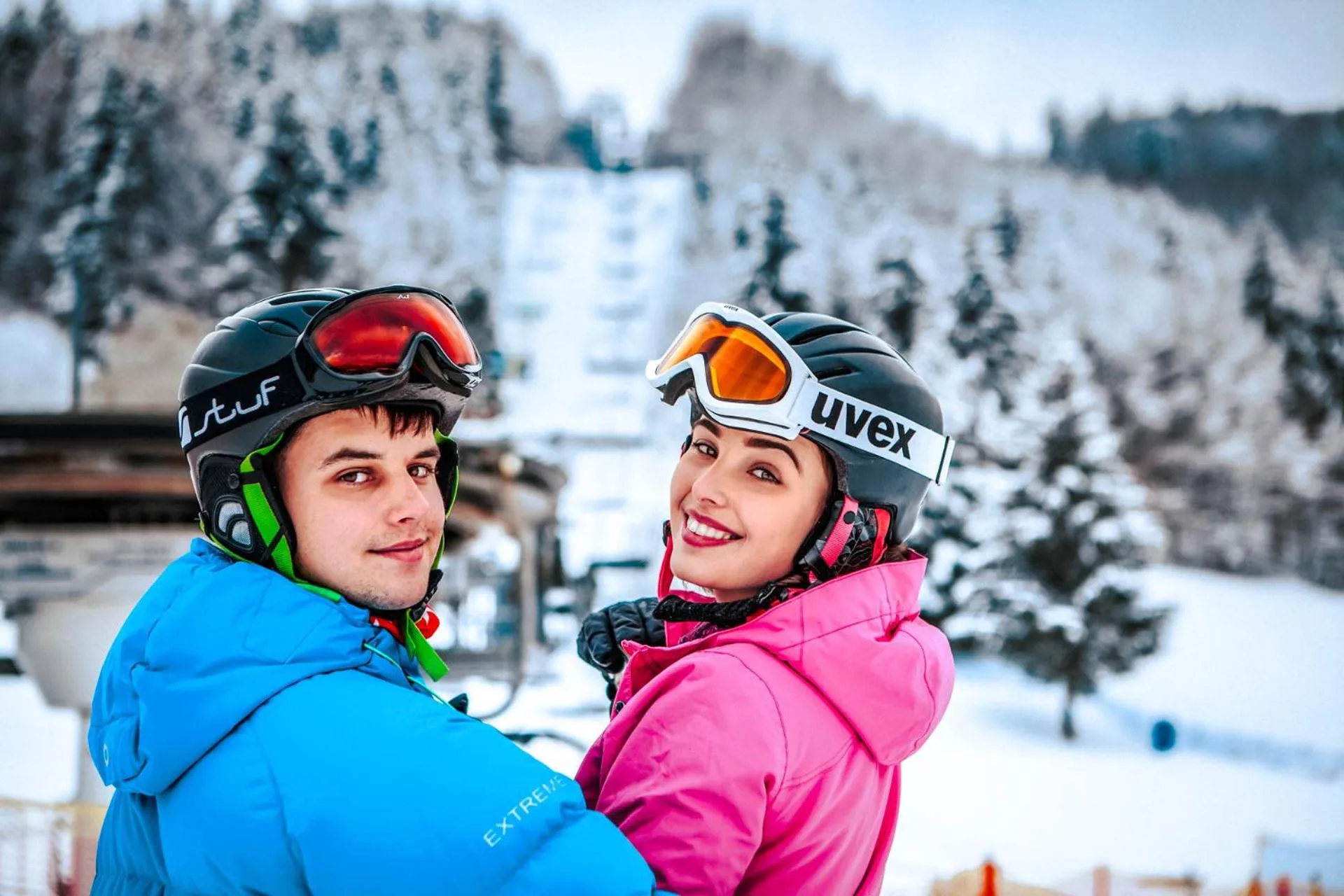 Skiing in Hotel Partizán