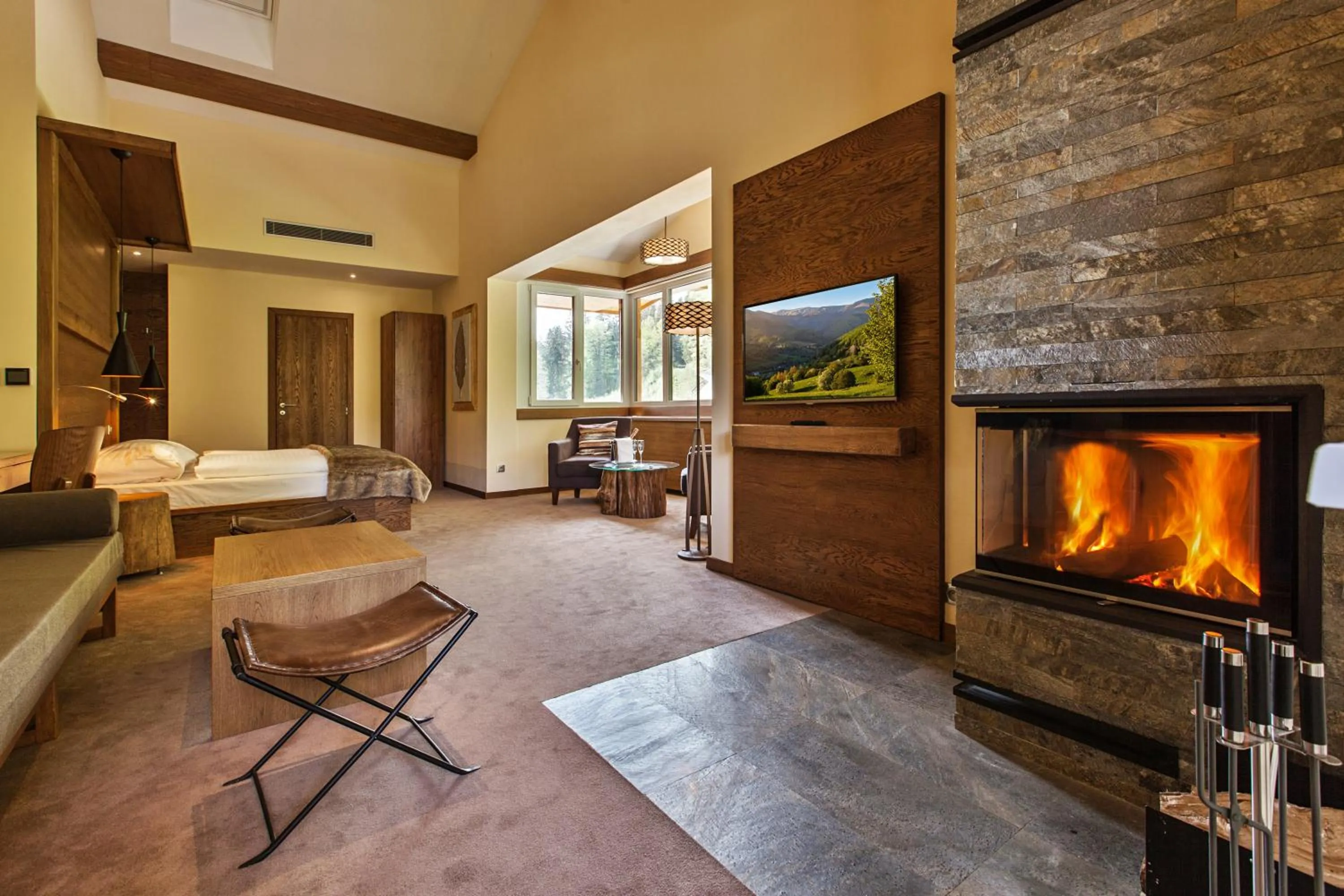 Photo of the whole room, Bed in Hotel Partizán