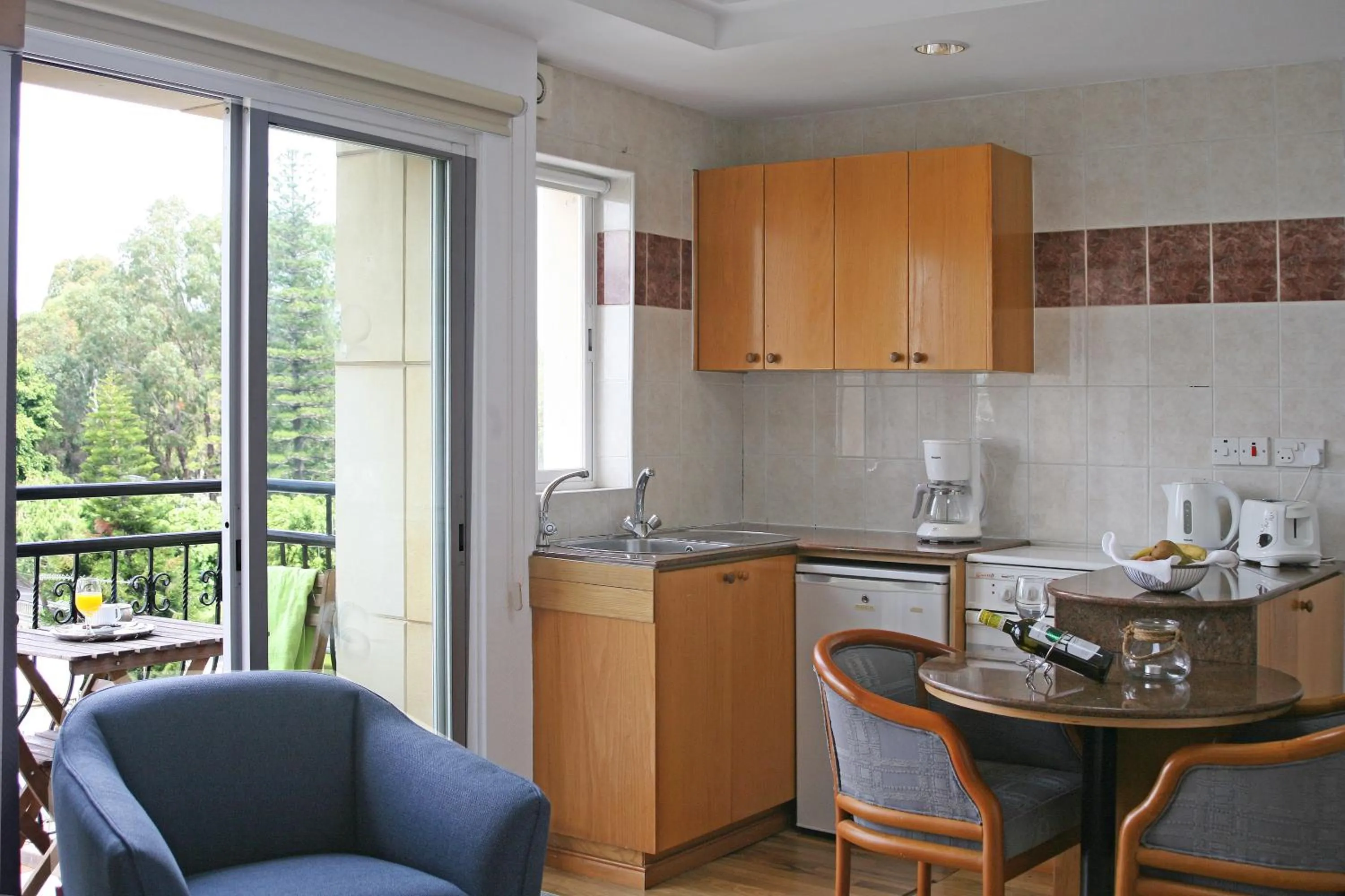 Kitchen or kitchenette in Chrielka Hotel