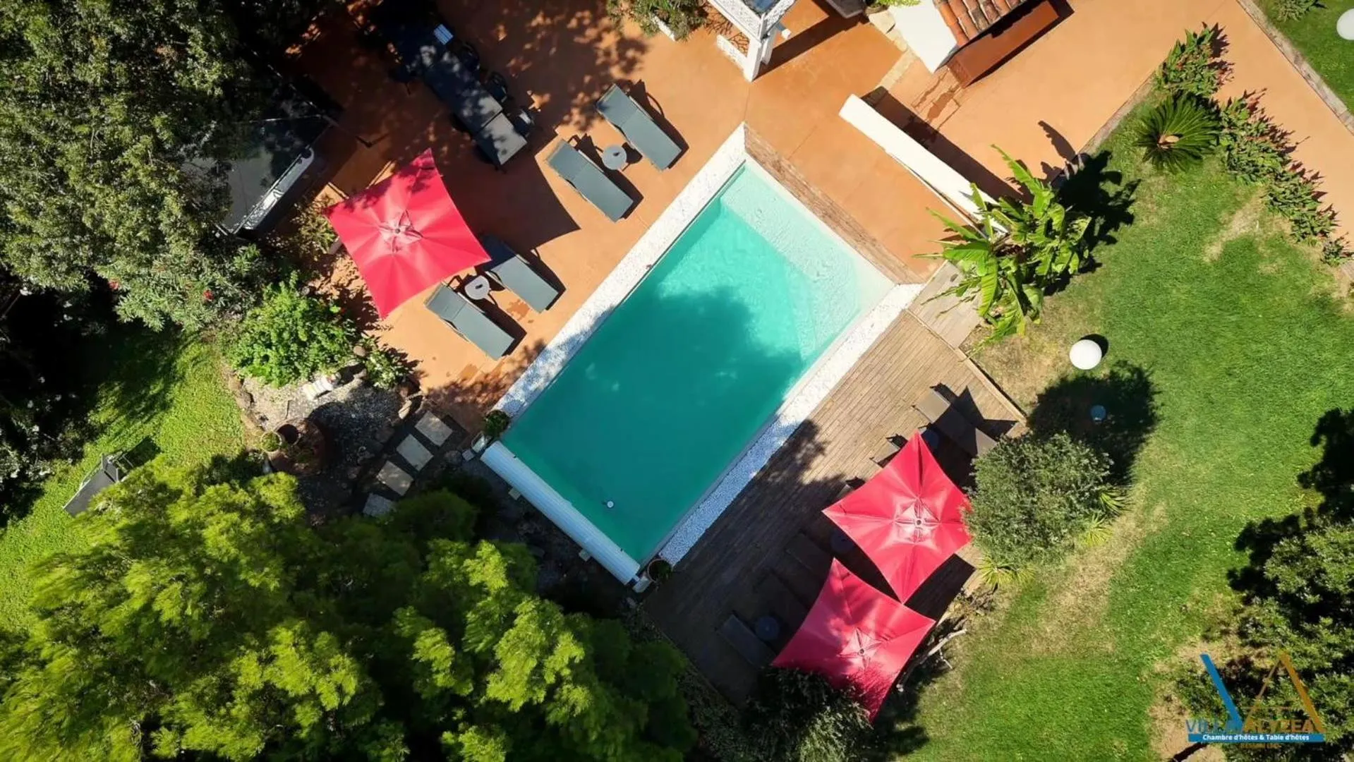Pool view in Villa Alyzea