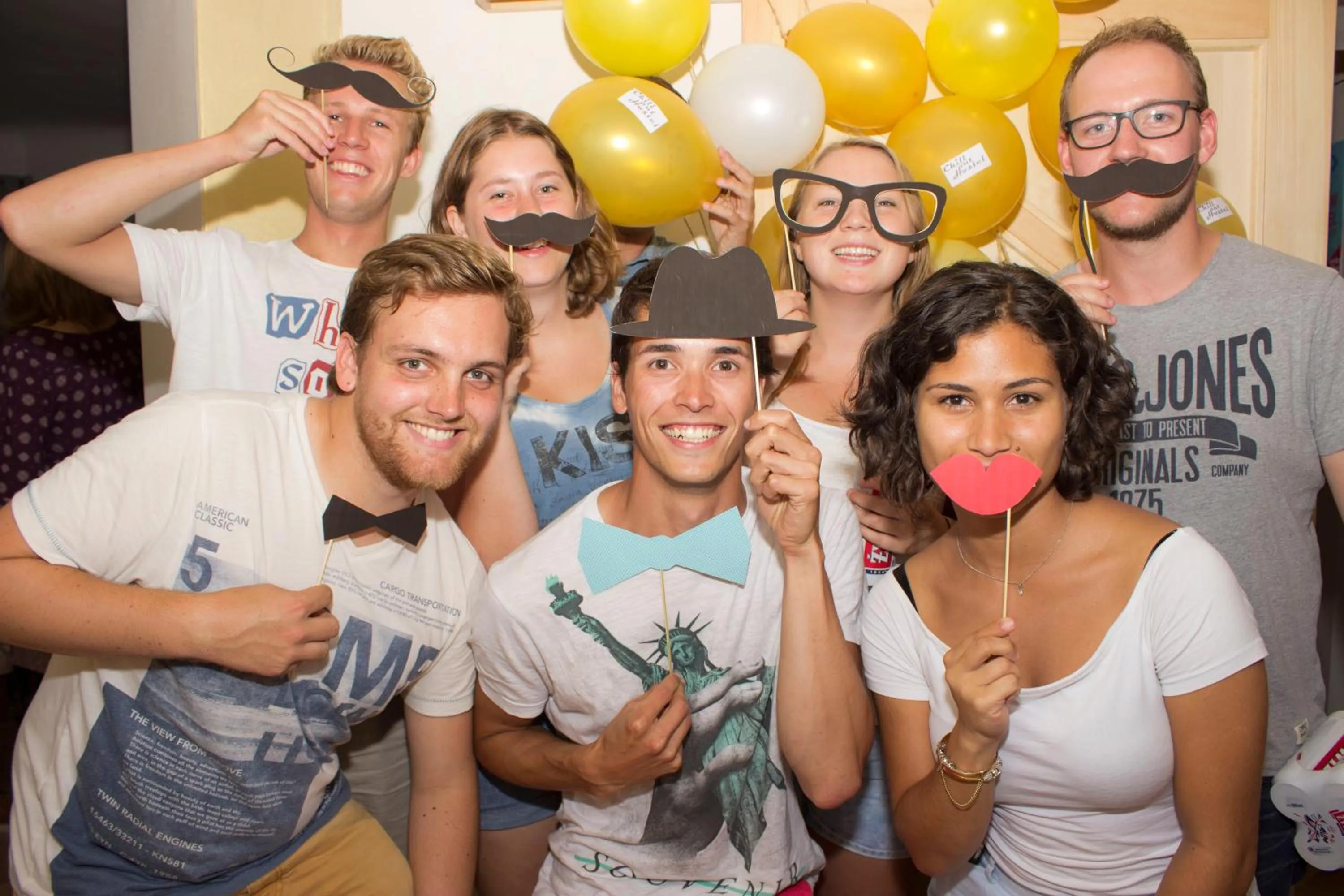 group of guests in Chillout Hostel