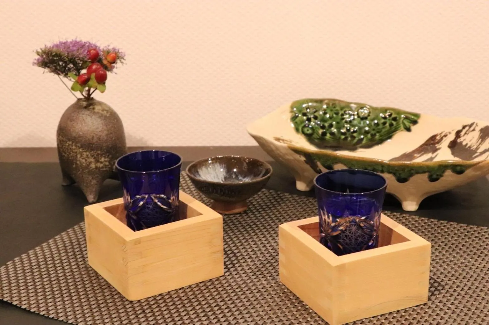 Decorative detail in Kamozen Kyoto Machiya Stay