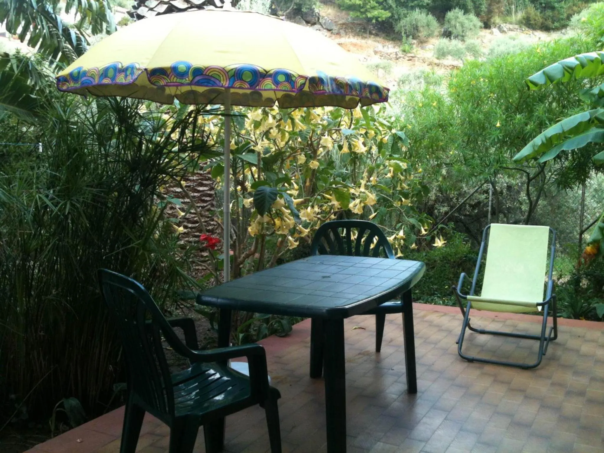 Balcony/Terrace in Stanza in Villa con giardino vista mare