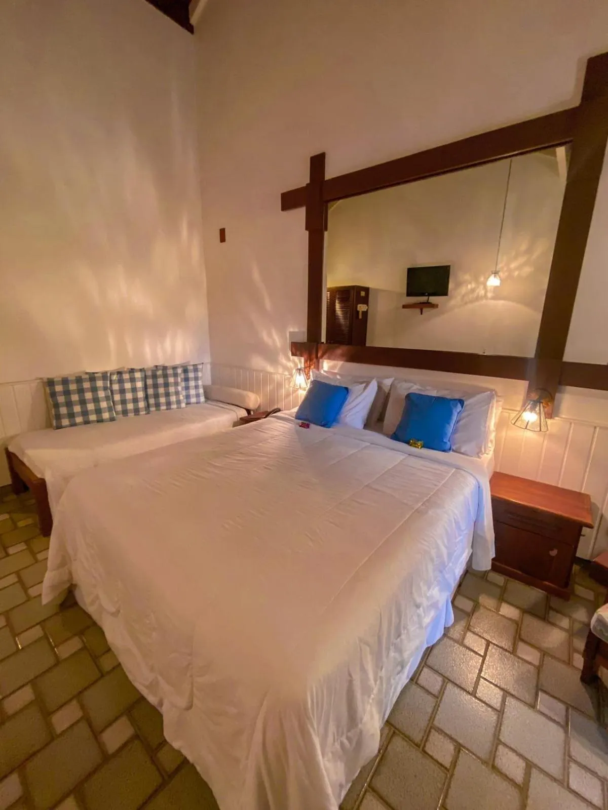 Bed in Pousada O Cantinho da Raposa