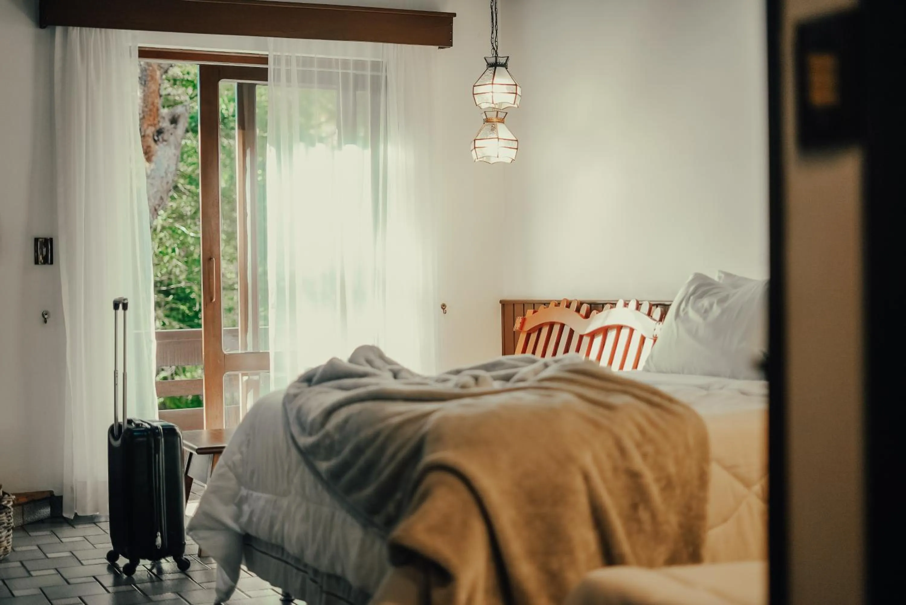 View (from property/room), Bed in Pousada O Cantinho da Raposa