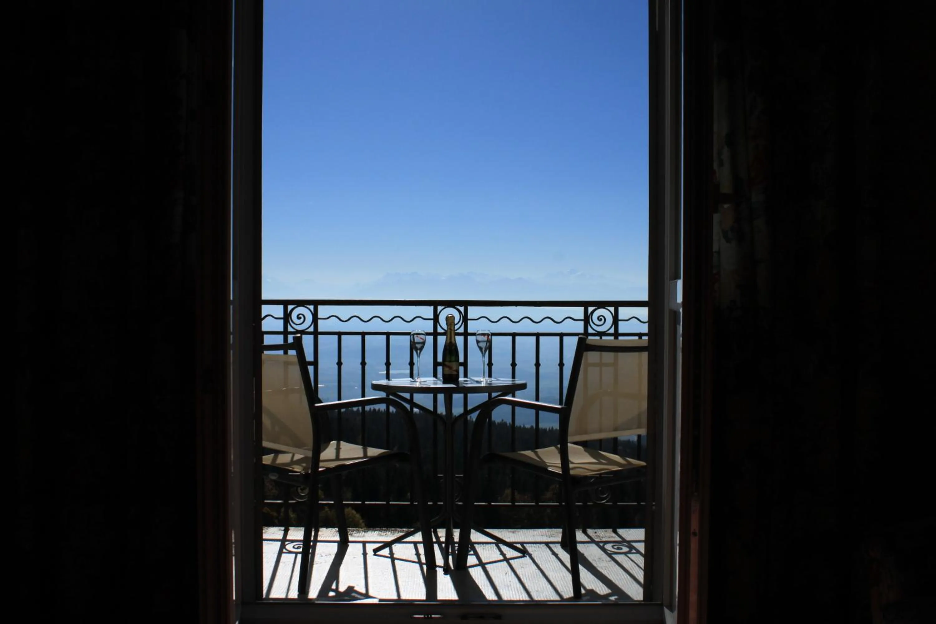 Mountain view in Grand Hôtel des Rasses & Wellness