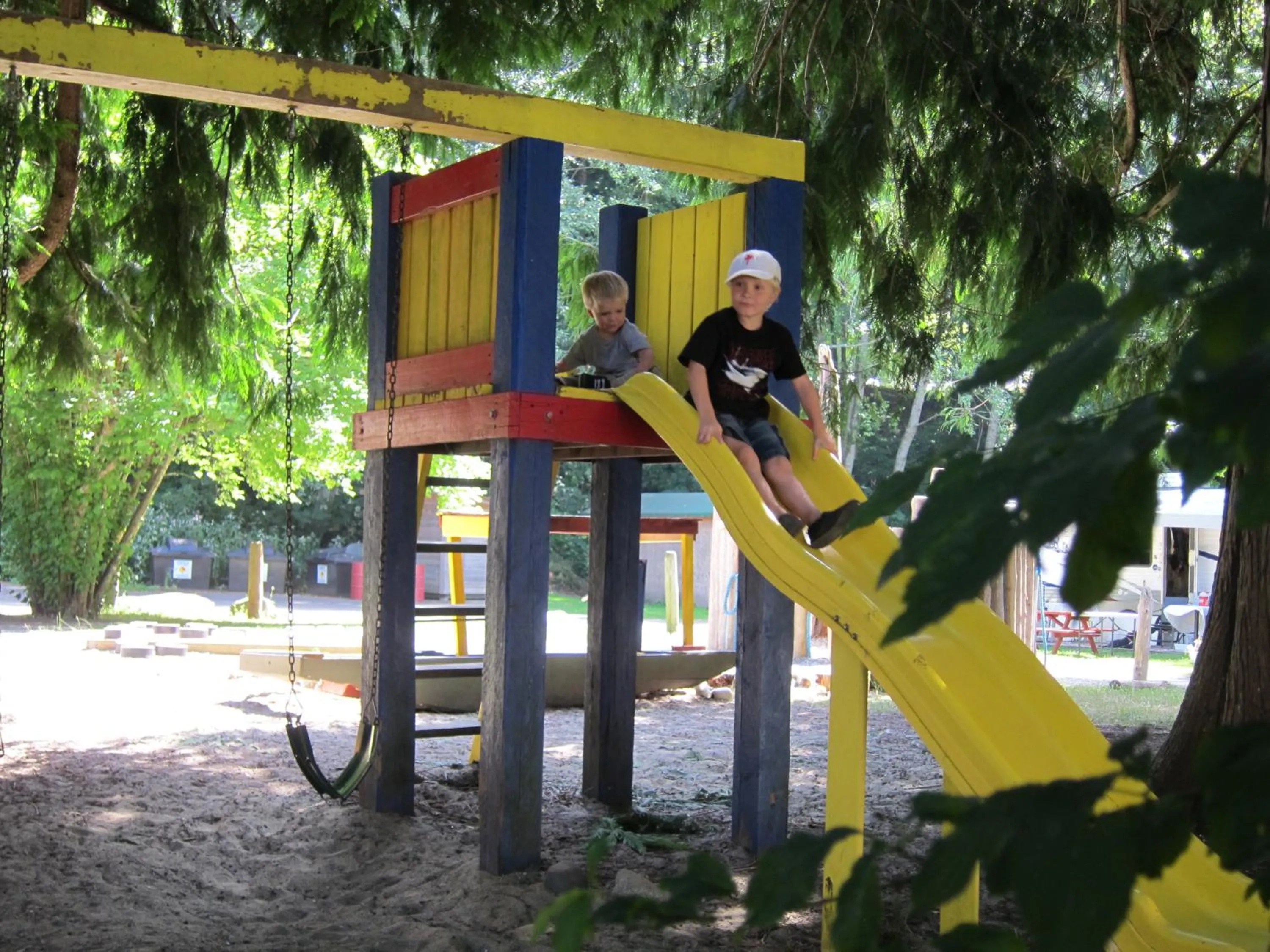 Children play ground in Heriot Bay Inn