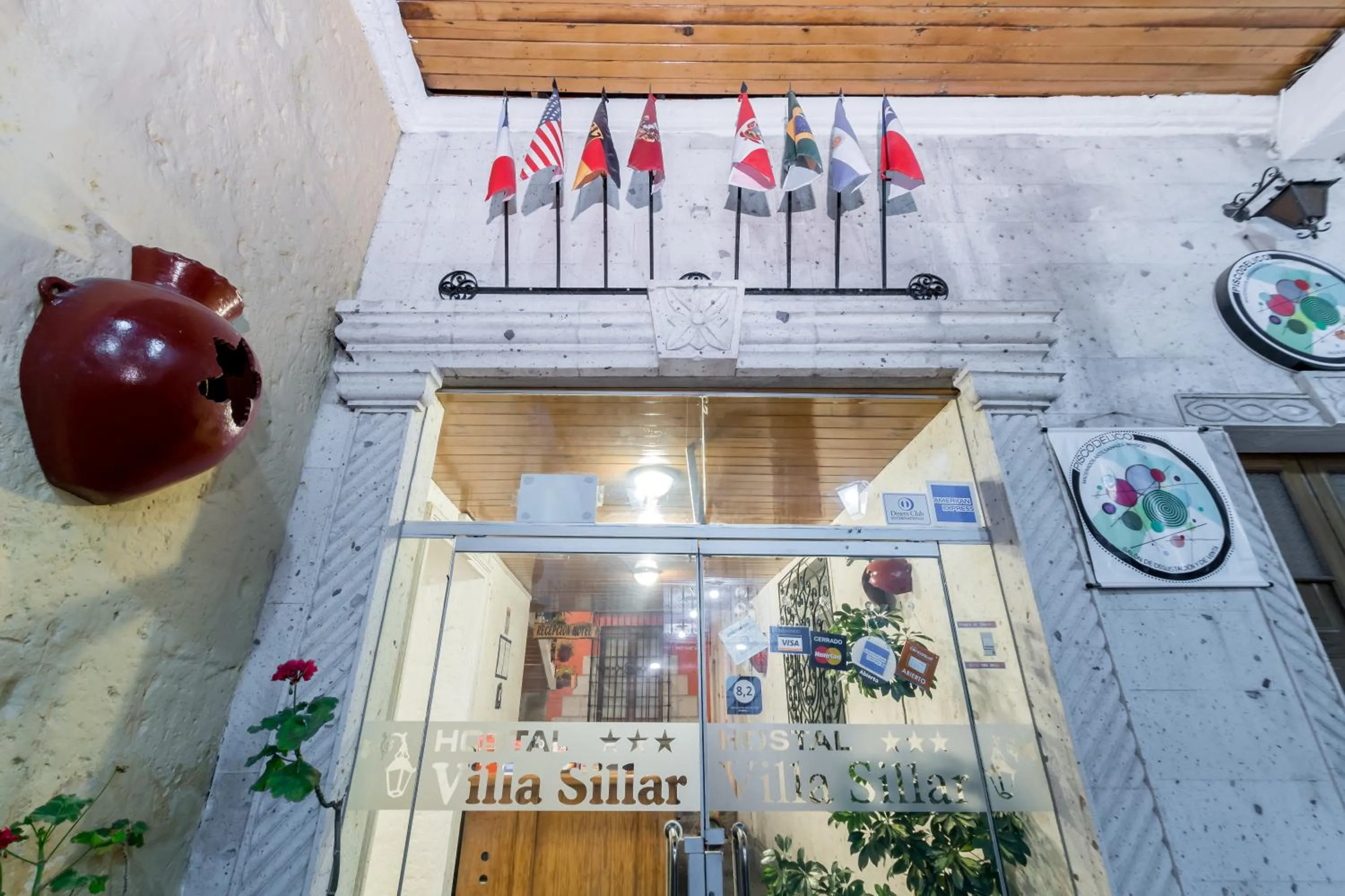 Lobby or reception in Villa Sillar