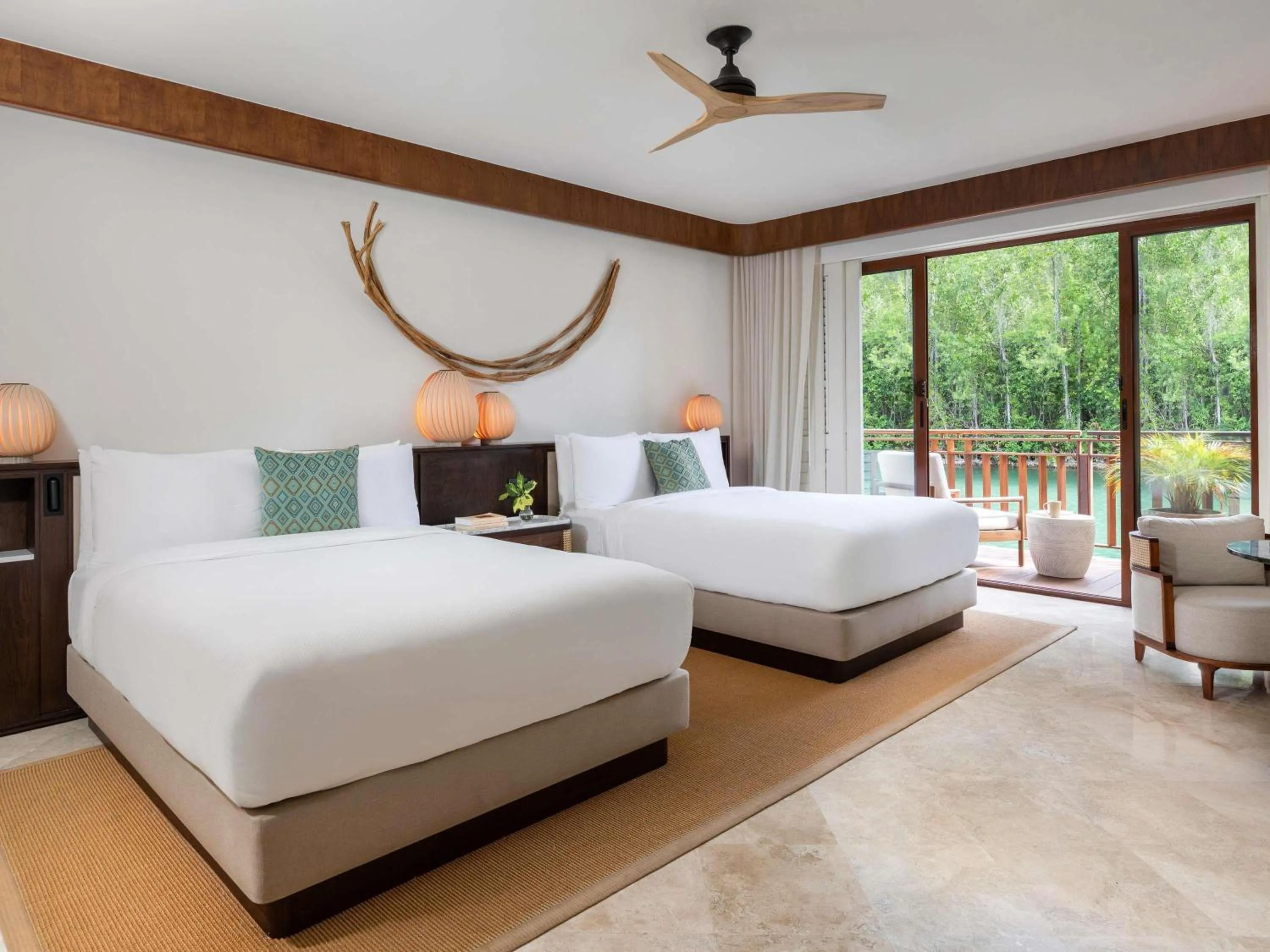 Bedroom, Bed in Fairmont Mayakoba