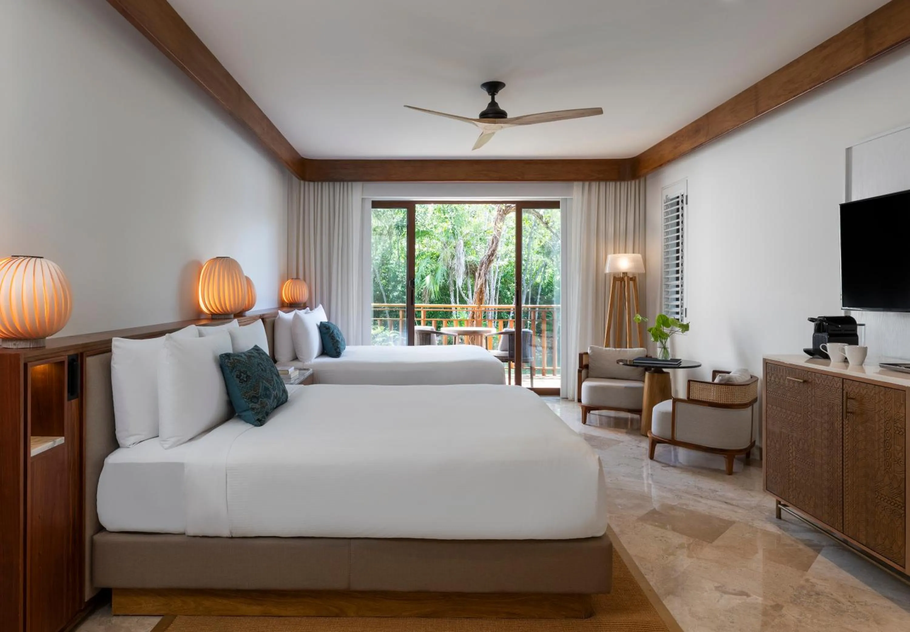 Bedroom, Bed in Fairmont Mayakoba