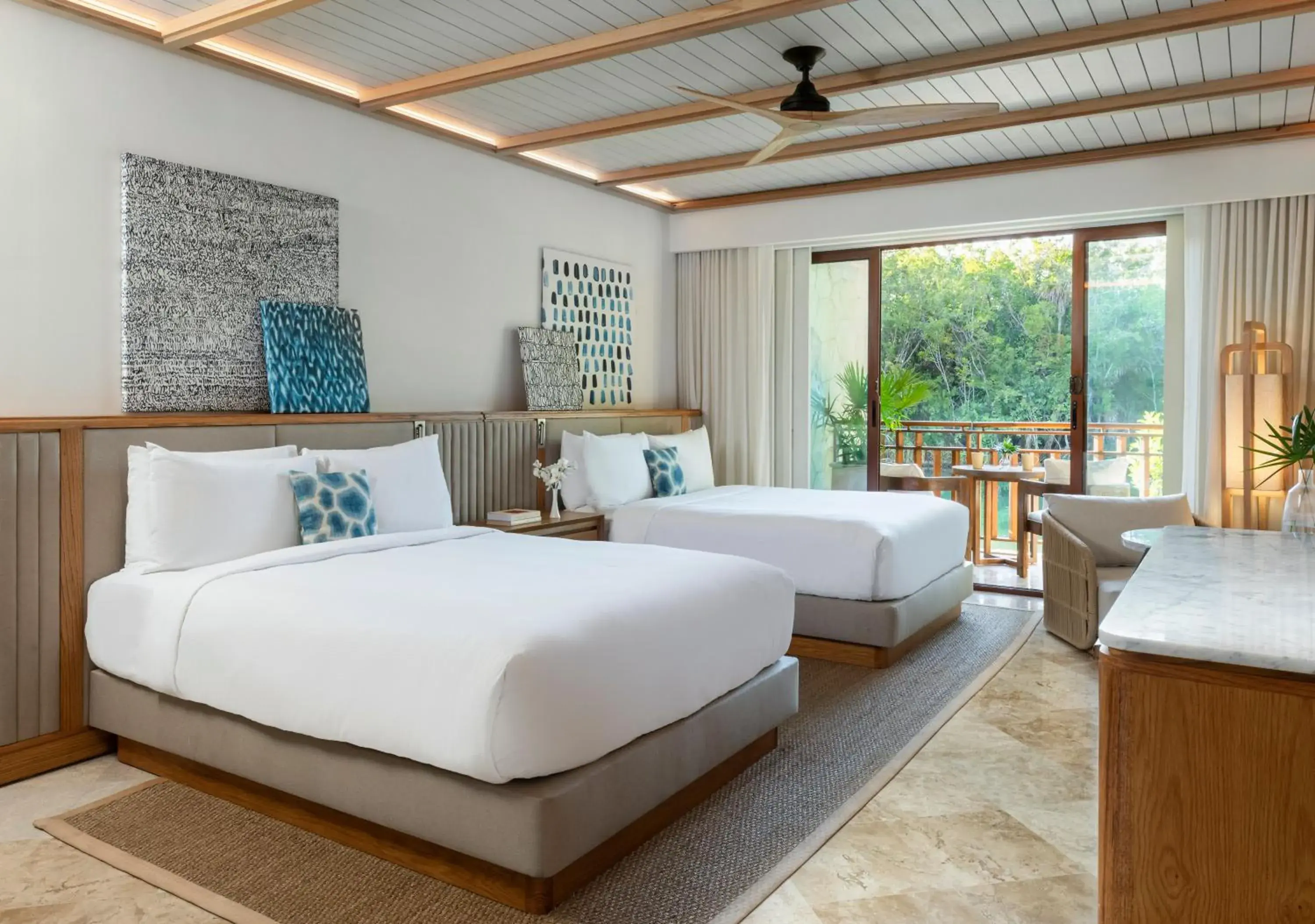 Beach Area Casita with Two Queen Beds and Butler Service in Fairmont Mayakoba Beach Area Casita with Two Queen Beds and Butler Service in Fairmont Mayakoba