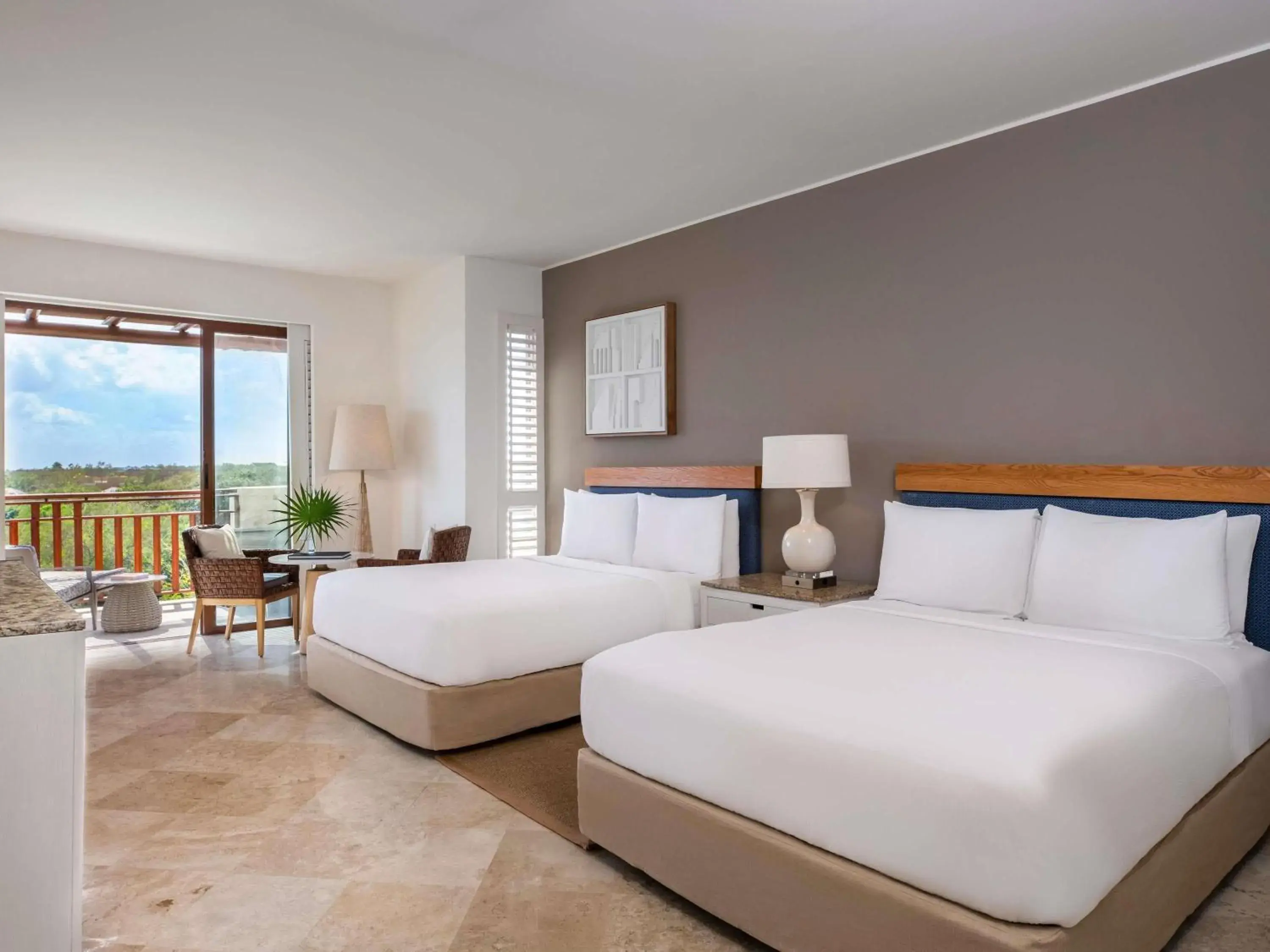 Fairmont Queen Room with Two Queen Beds and Soaking Tub - Garden View in Fairmont Mayakoba Fairmont Queen Room with Two Queen Beds and Soaking Tub - Garden View in Fairmont Mayakoba