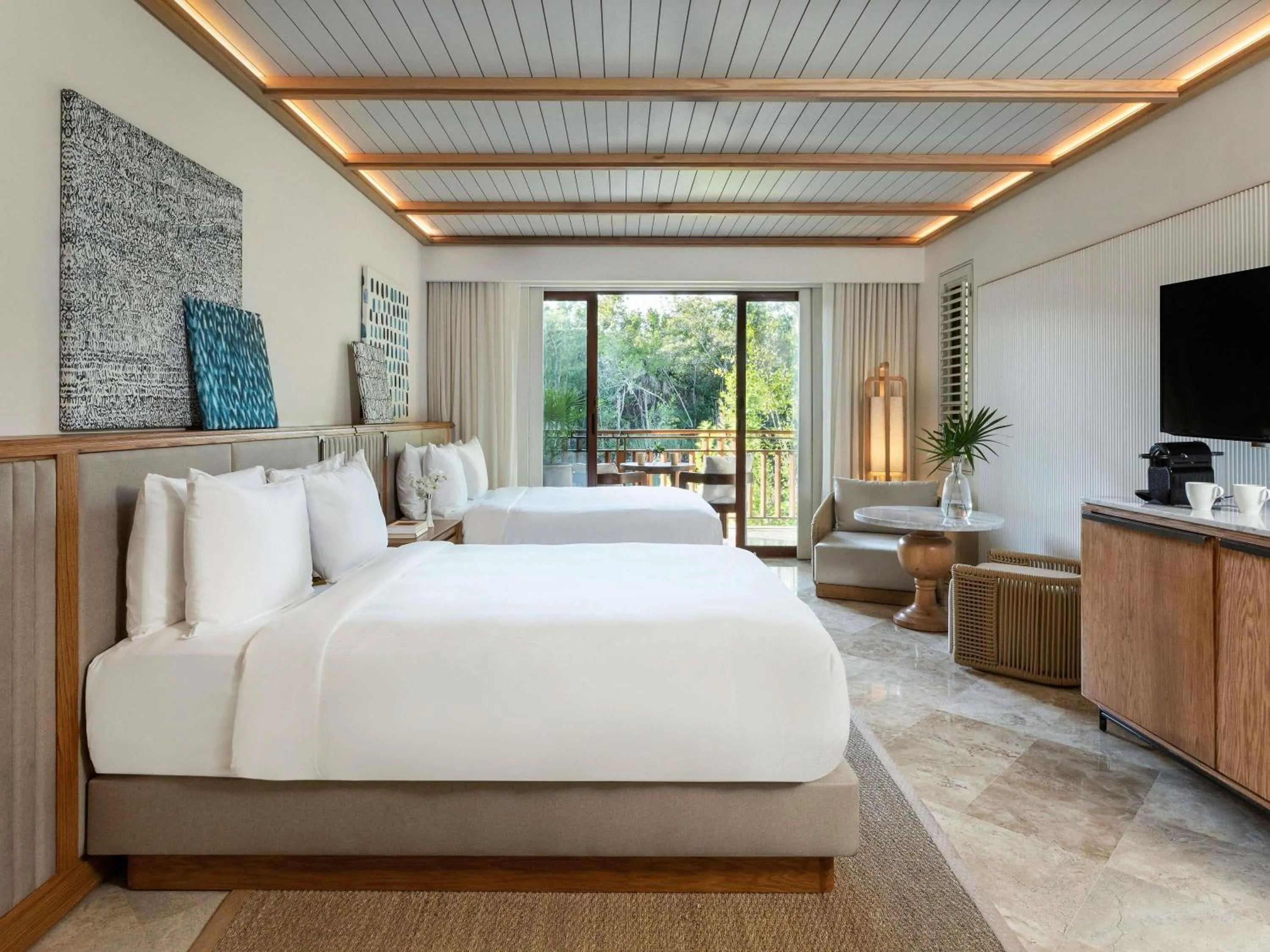 Bedroom, Bed in Fairmont Mayakoba
