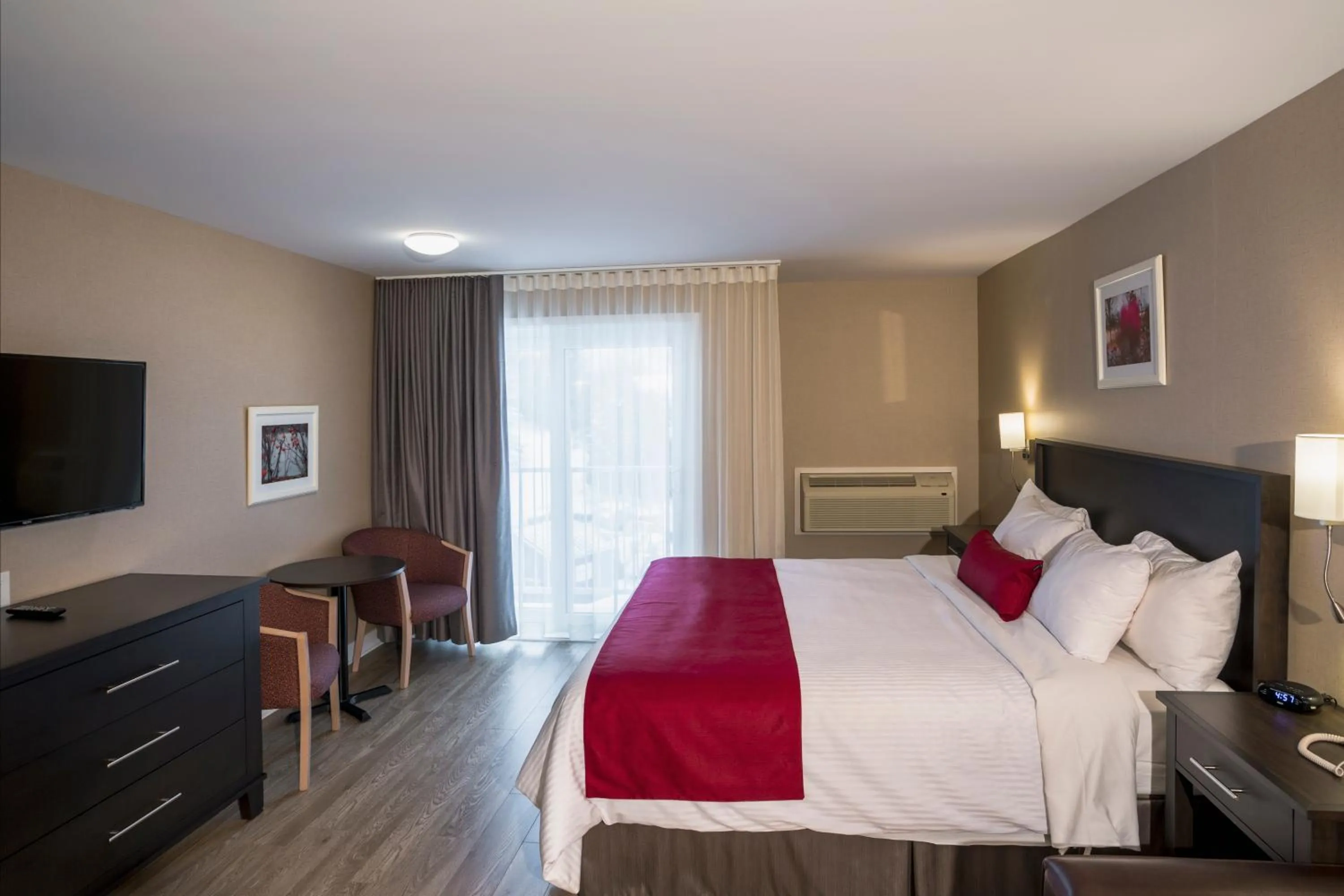 Bed in Hotel Bromont