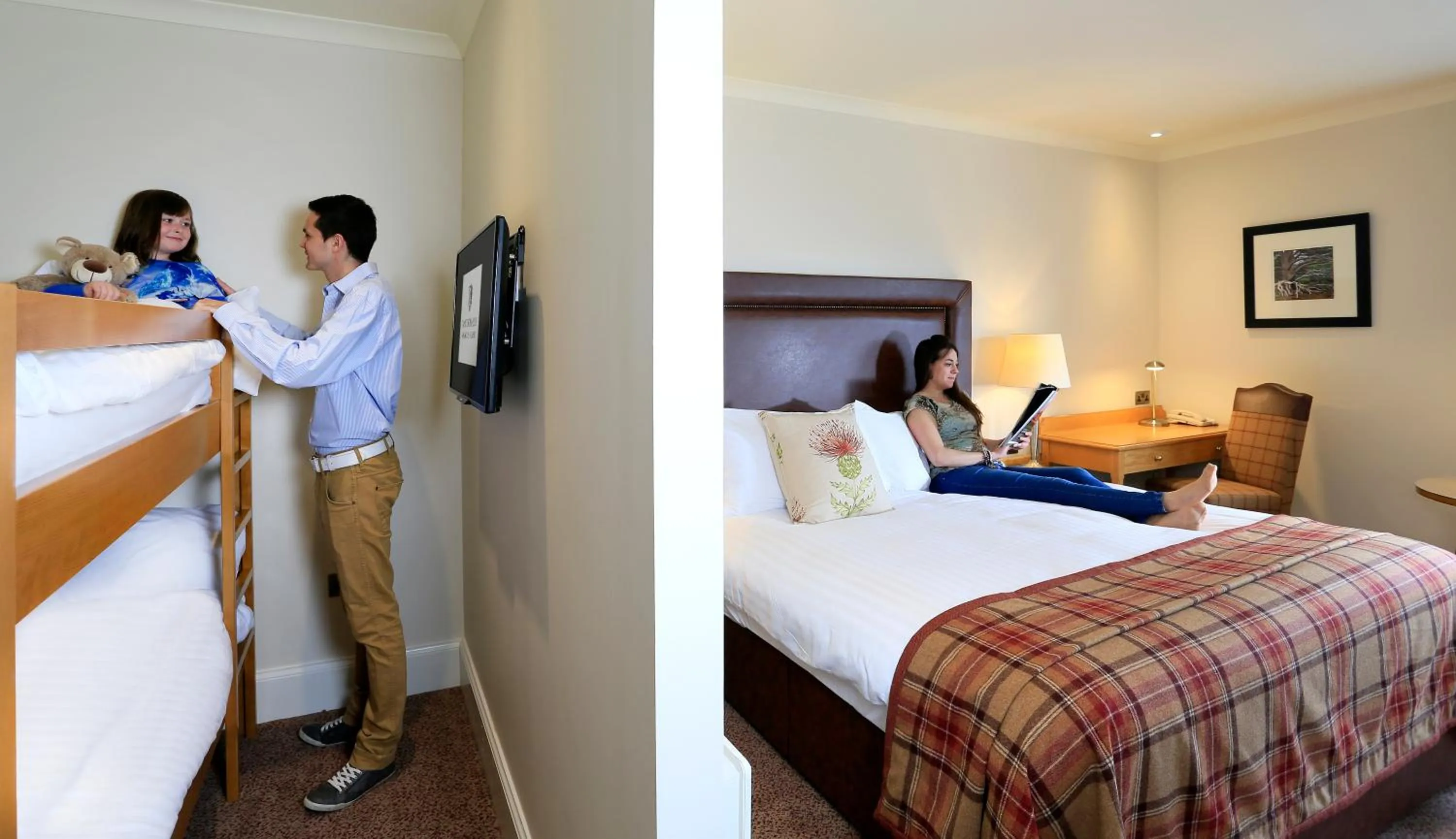 Bedroom, Bed in Macdonald Aviemore Hotel at Macdonald Aviemore Resort