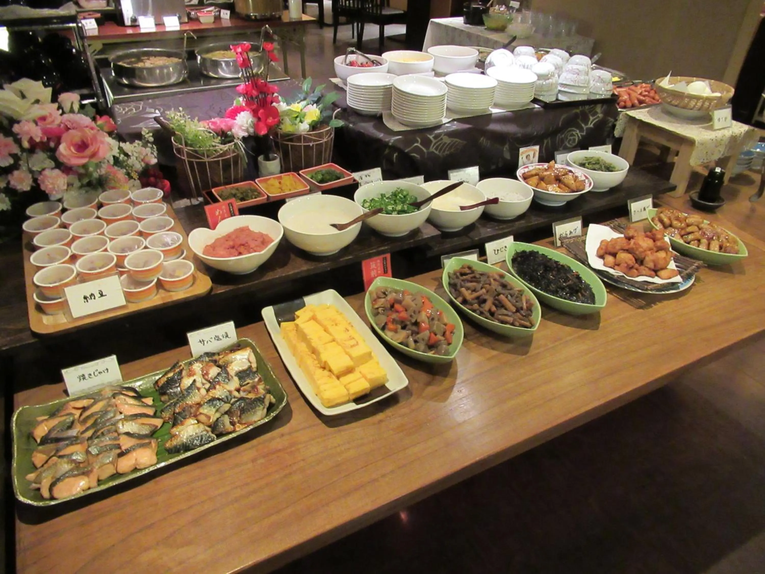 Buffet breakfast in Hotel Crown Hills Kokura