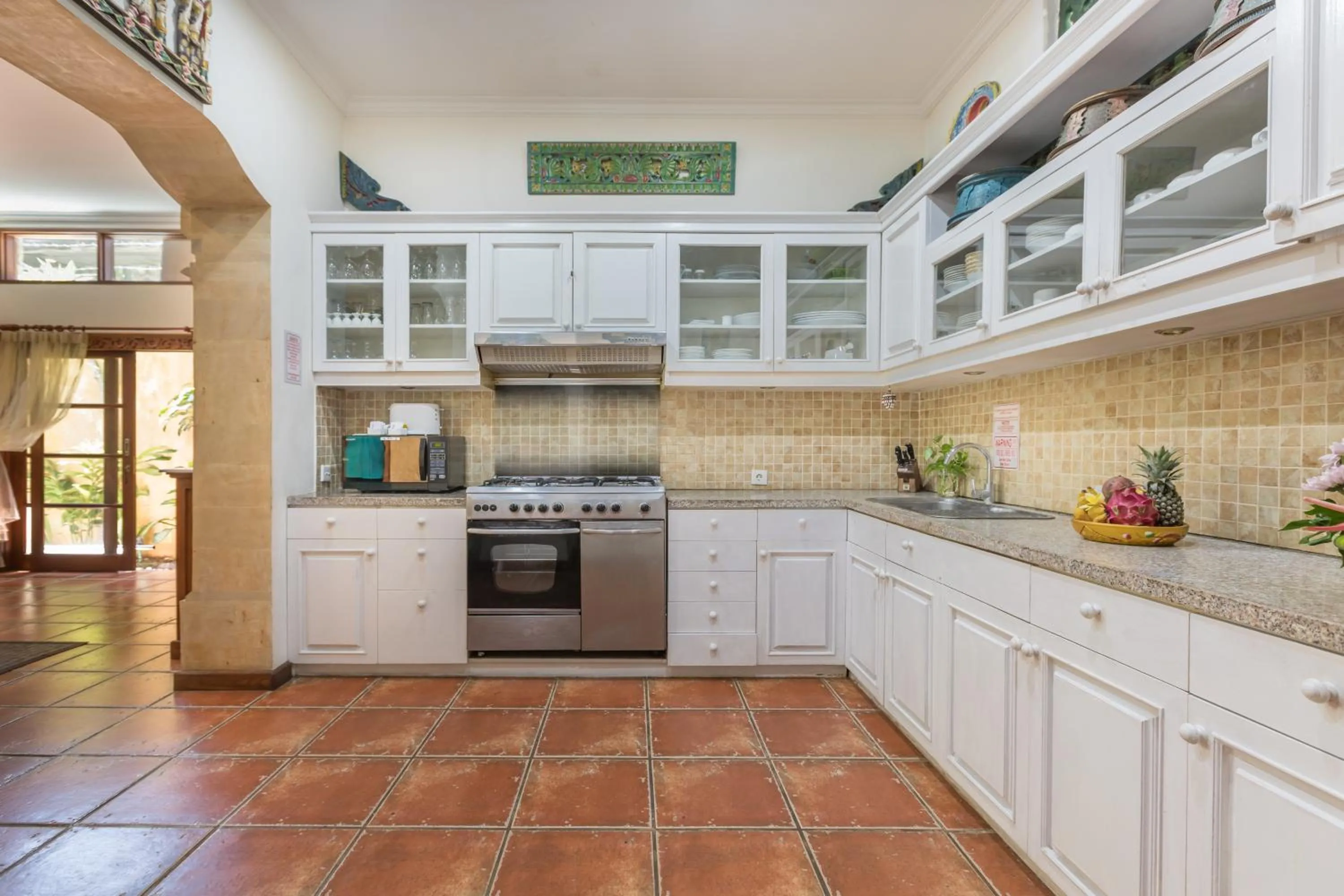 Kitchen or kitchenette in Villa Kaja by Nagisa Bali