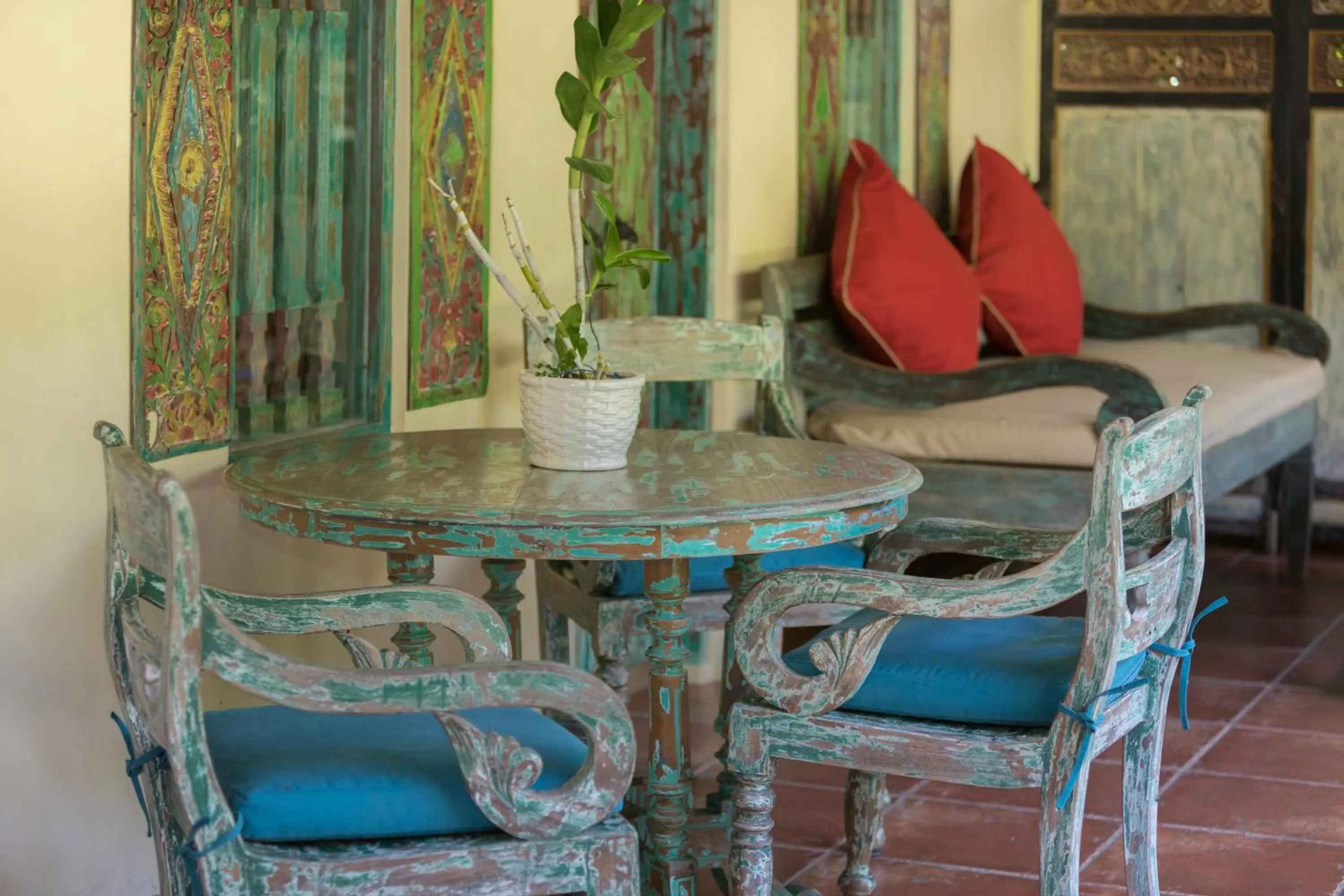 Seating area in Villa Kaja by Nagisa Bali