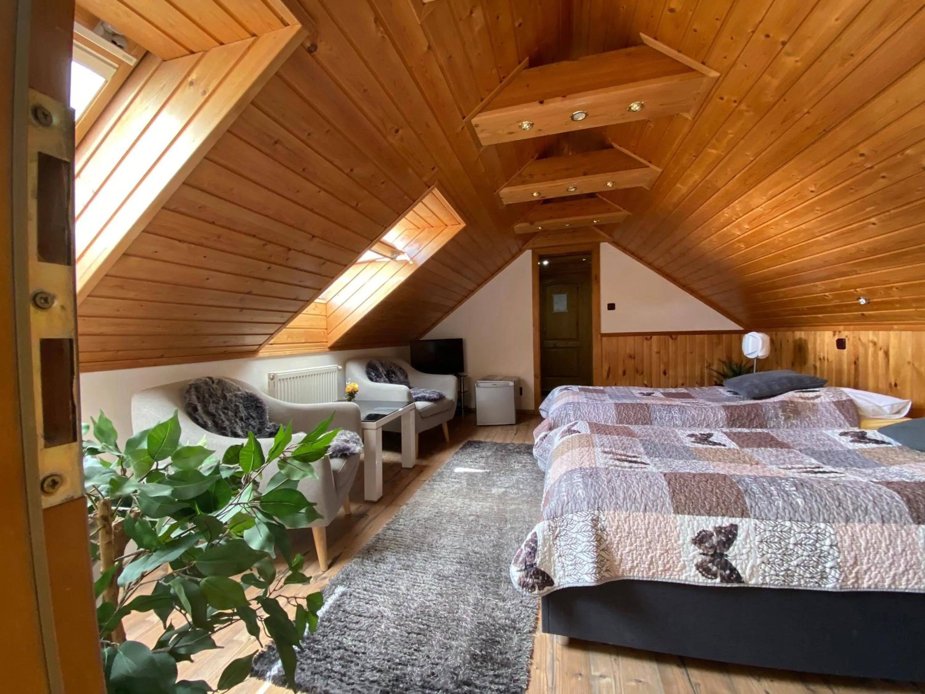 Bed in Penzión Hradby