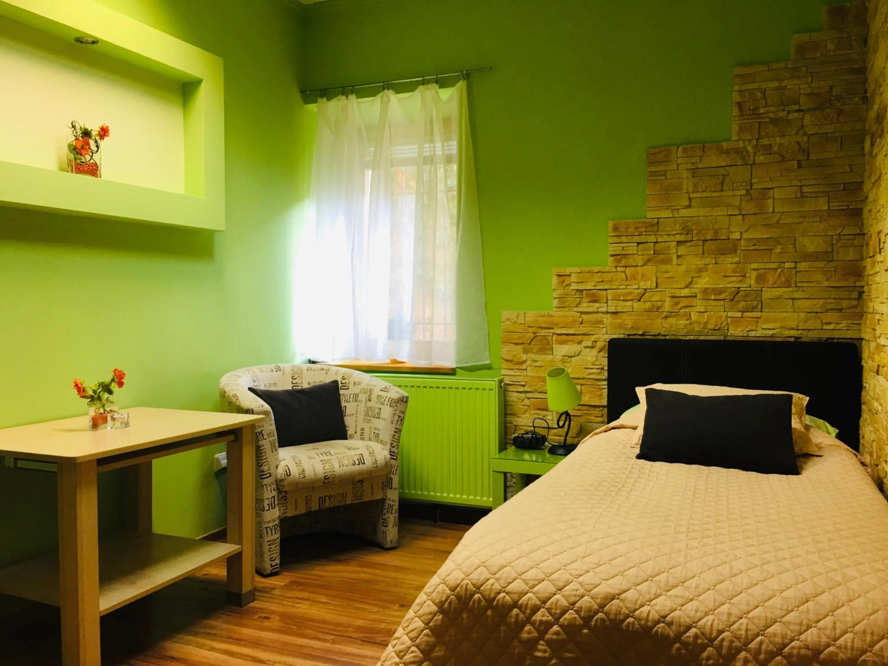 Bed in Penzión Hradby