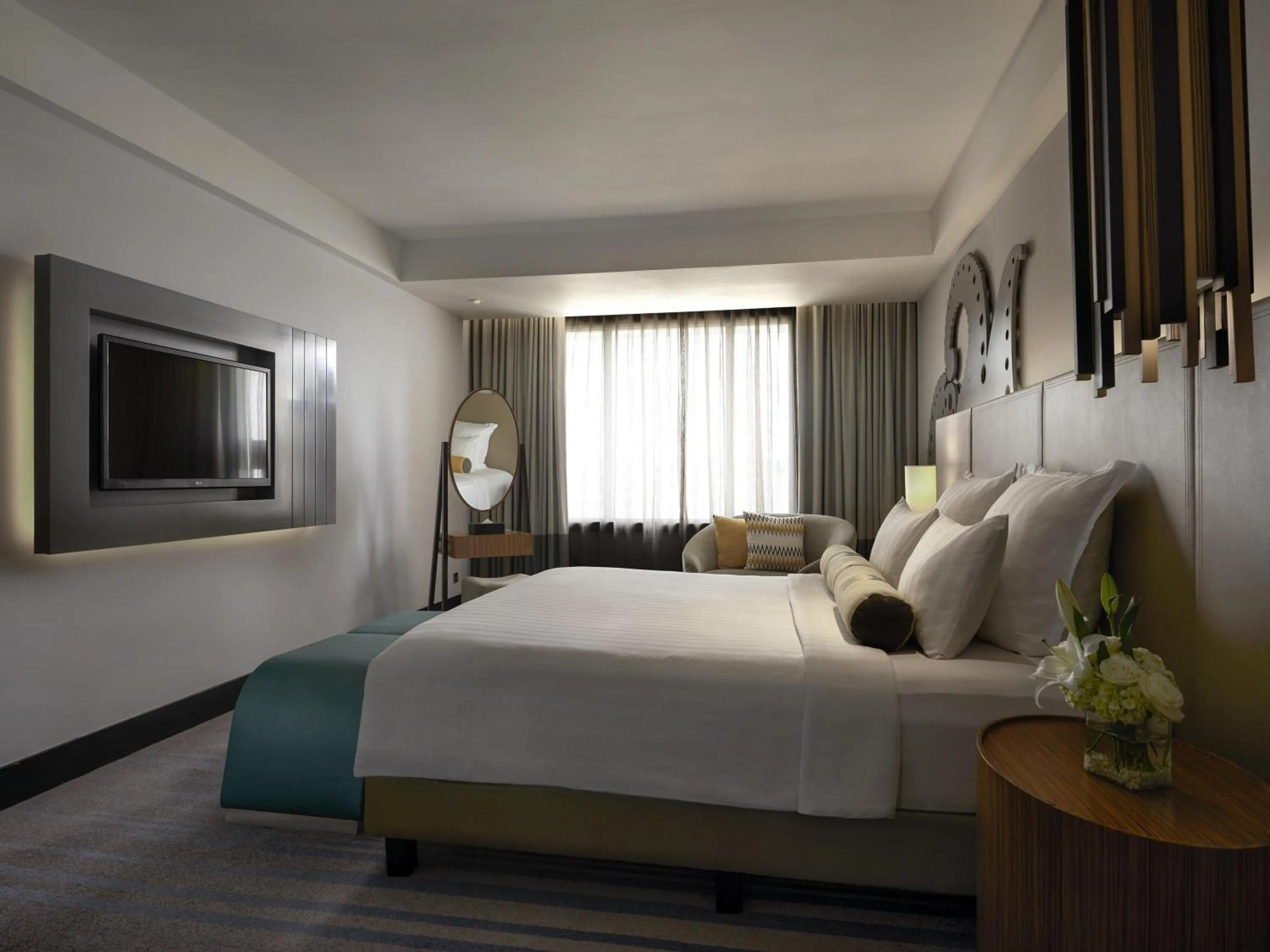 Bedroom, Bed in Pullman Jakarta Indonesia