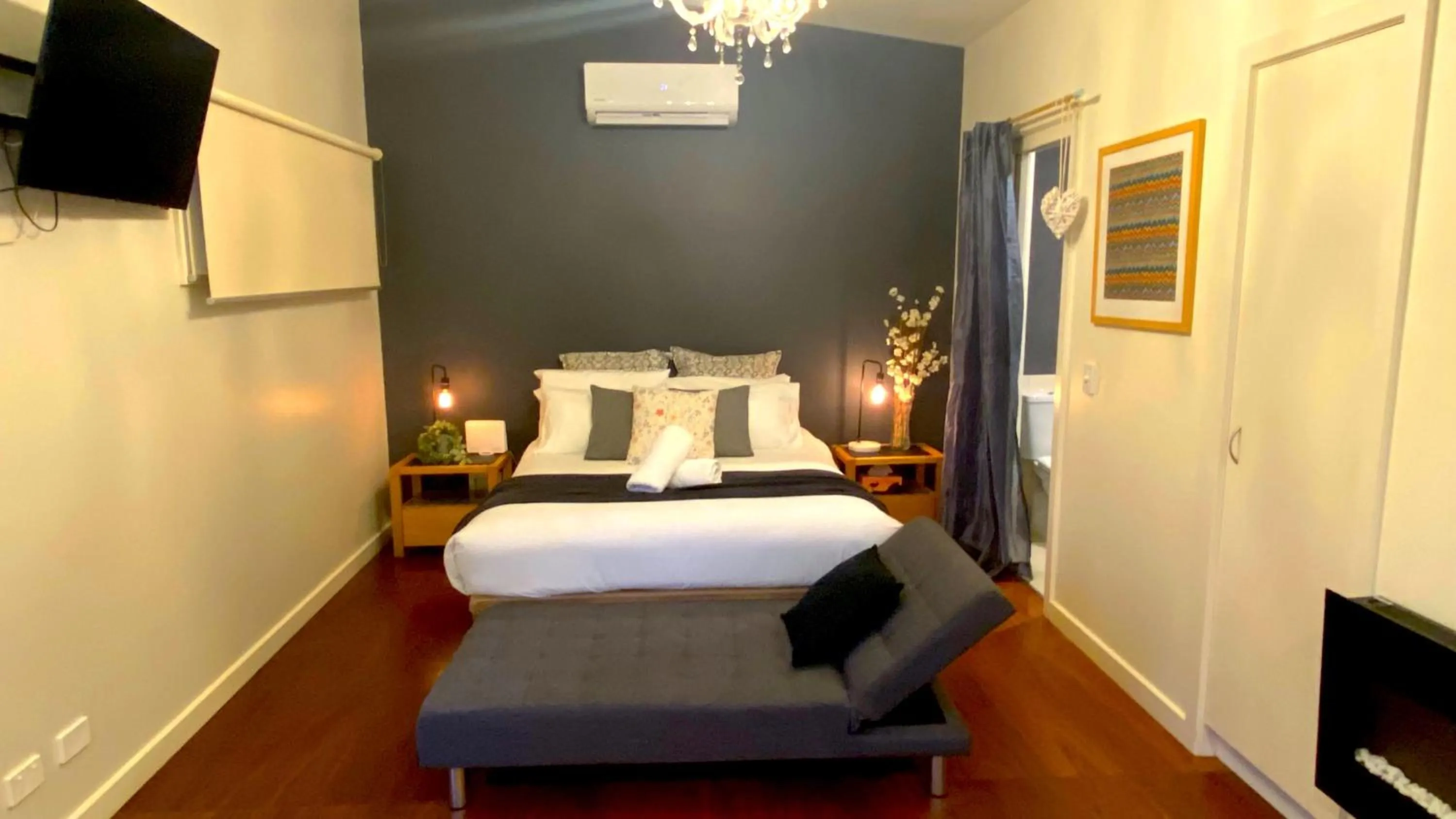 Bed in The Nature Resort Villas