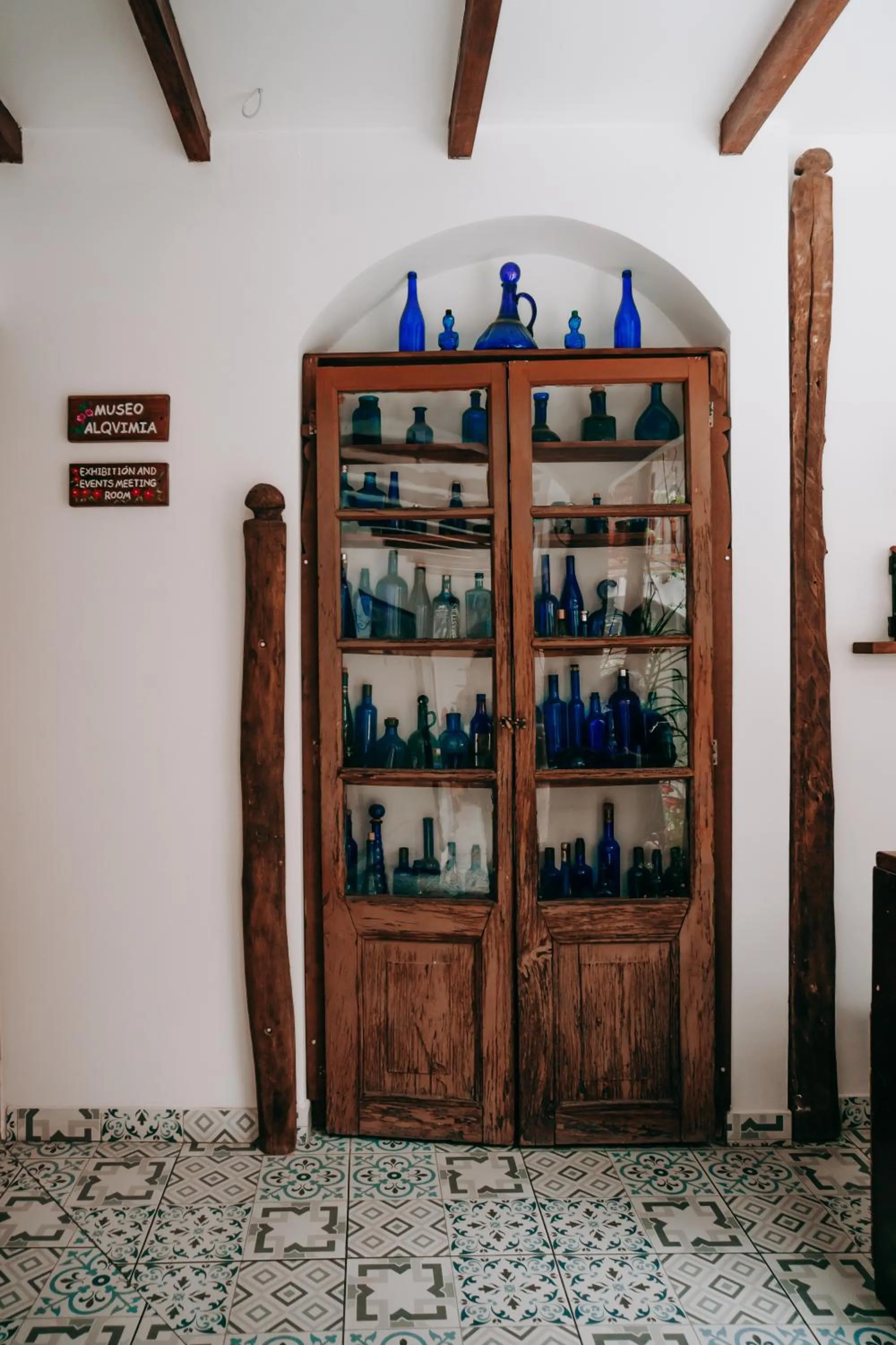 Decorative detail in Hotel Casa Alquimia