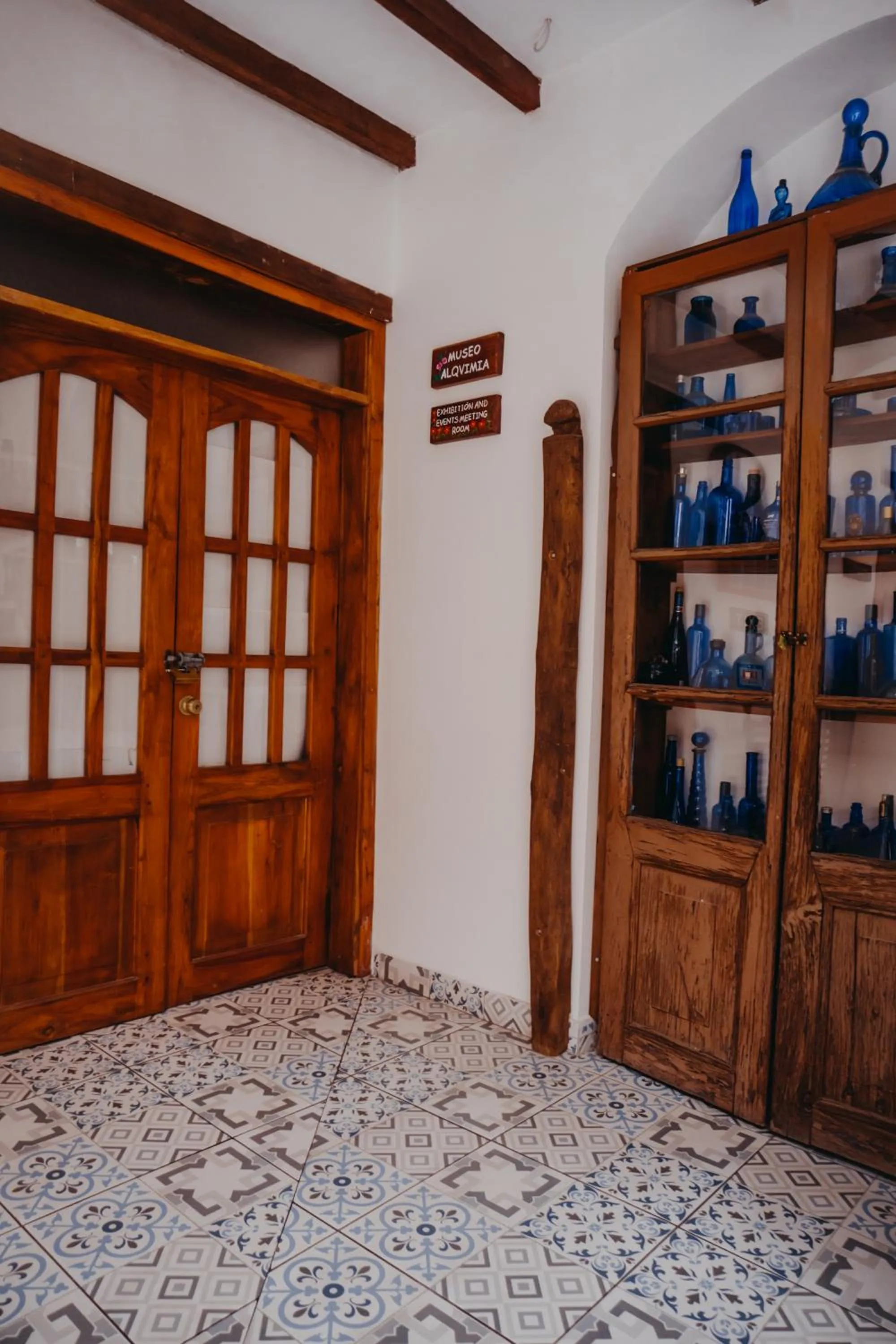 Decorative detail in Hotel Casa Alquimia