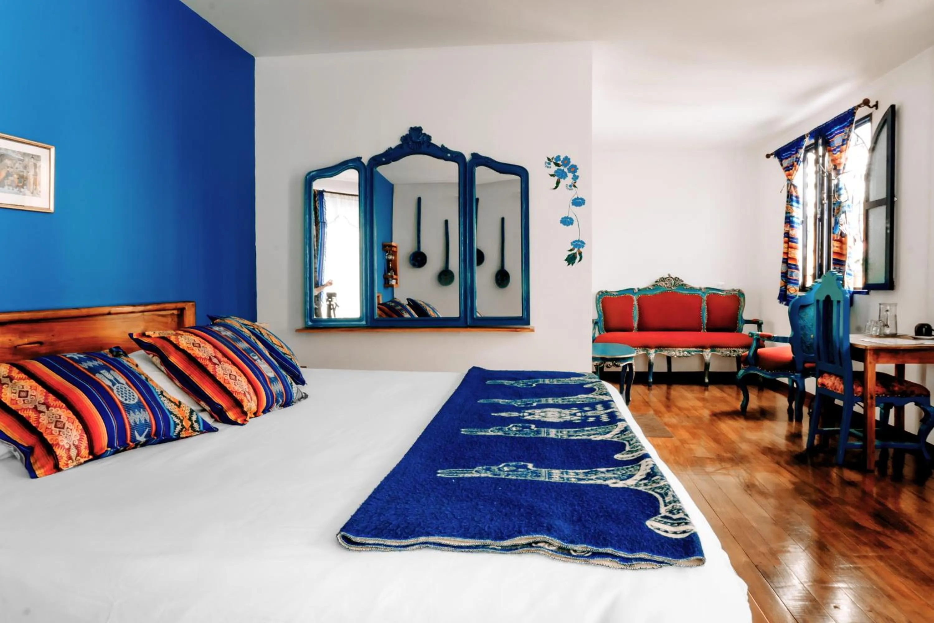 Bed in Hotel Casa Alquimia