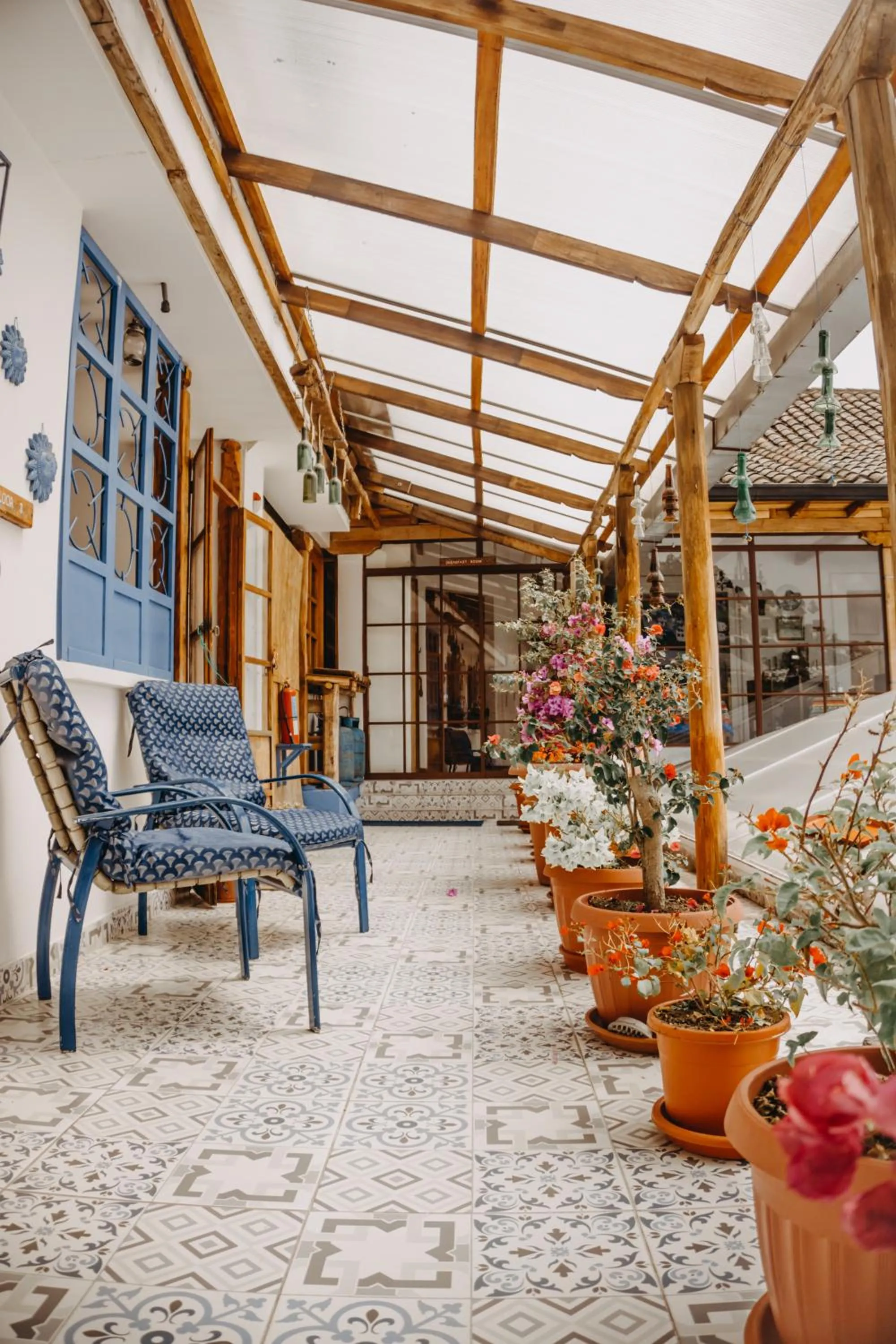 Patio in Hotel Casa Alquimia