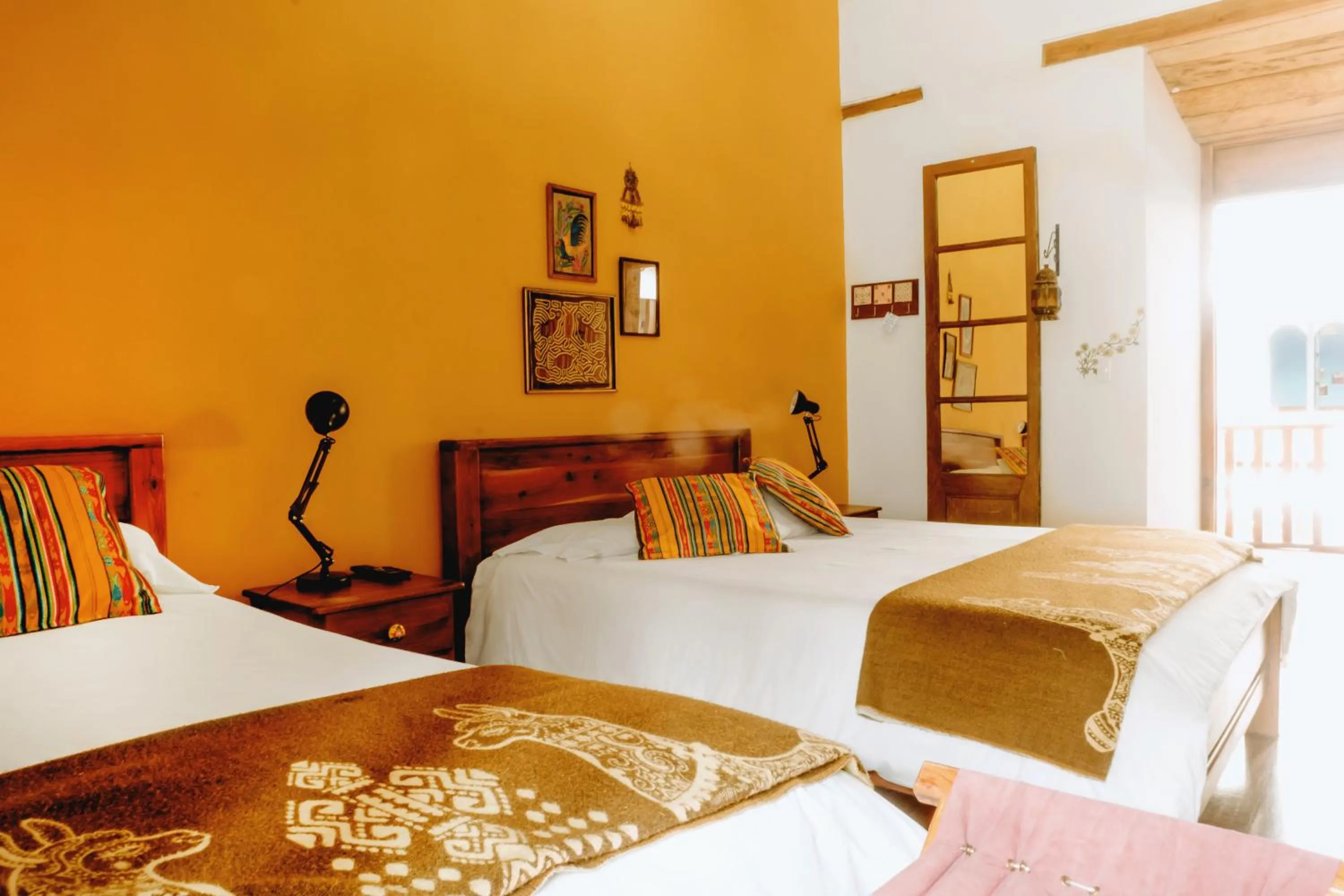 Bed in Hotel Casa Alquimia