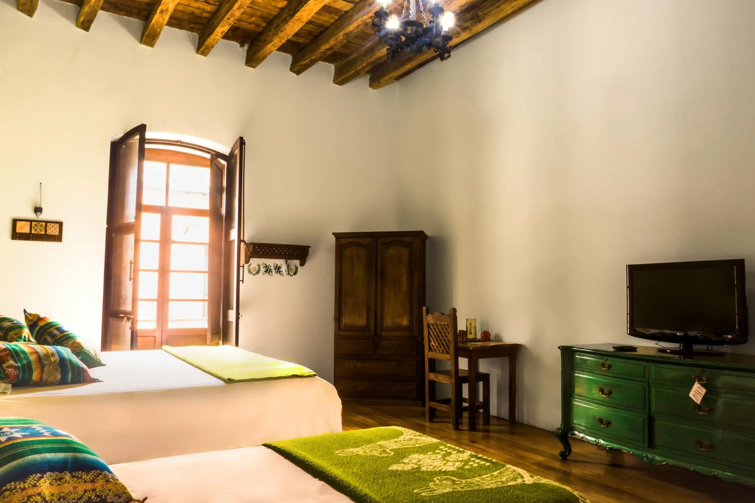 Bed in Hotel Casa Alquimia