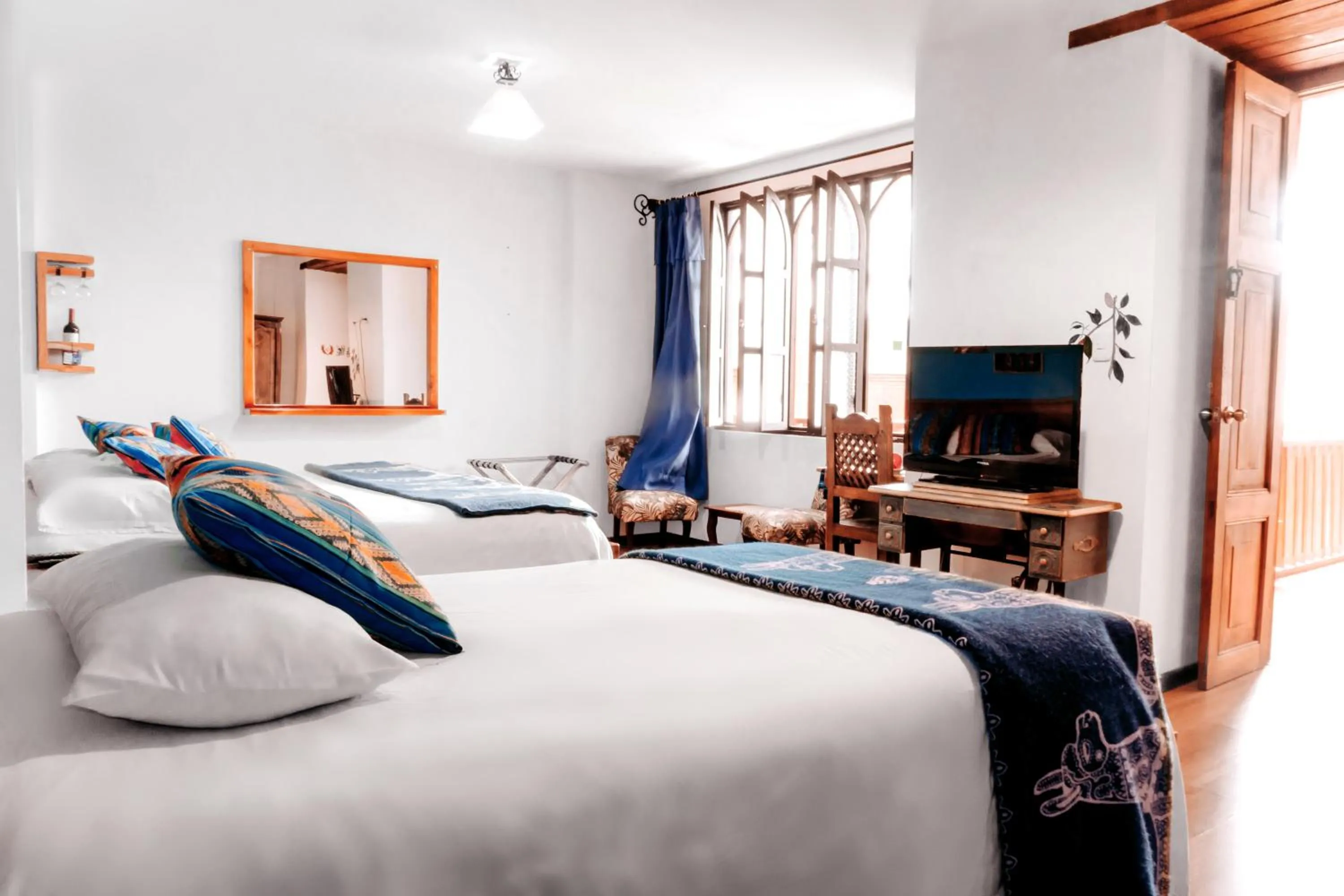 Bed in Hotel Casa Alquimia