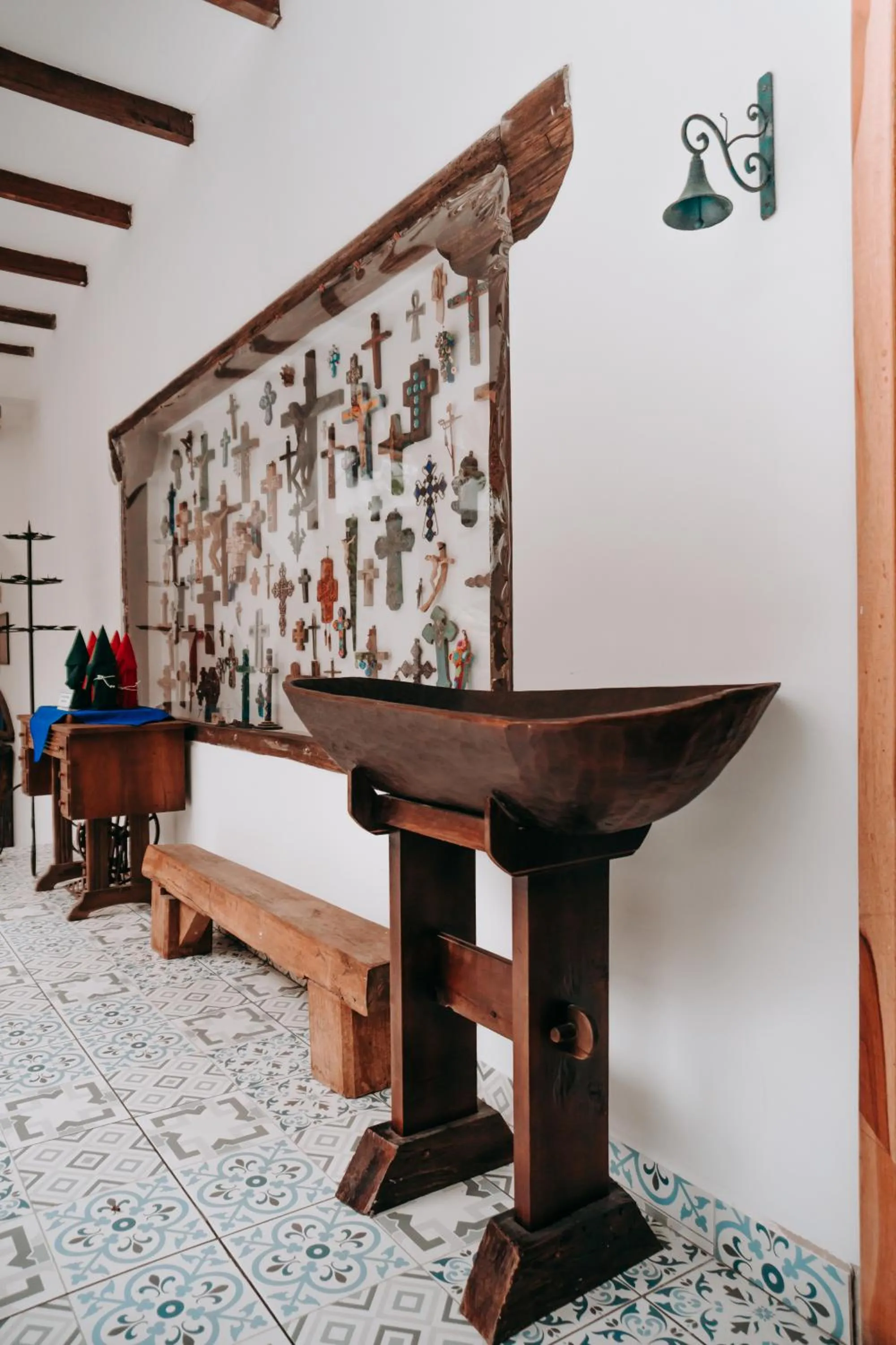 Decorative detail in Hotel Casa Alquimia