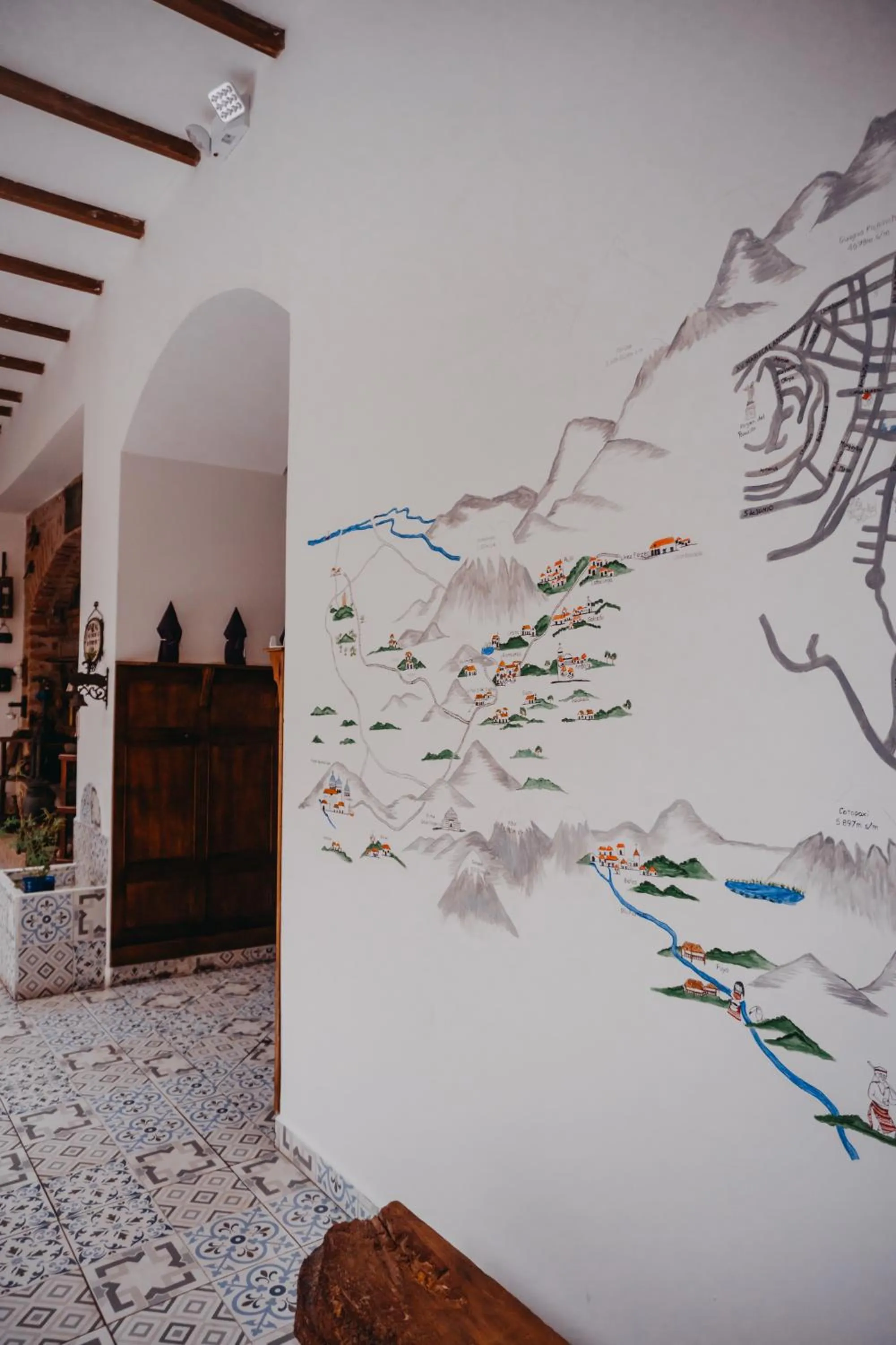 Decorative detail in Hotel Casa Alquimia