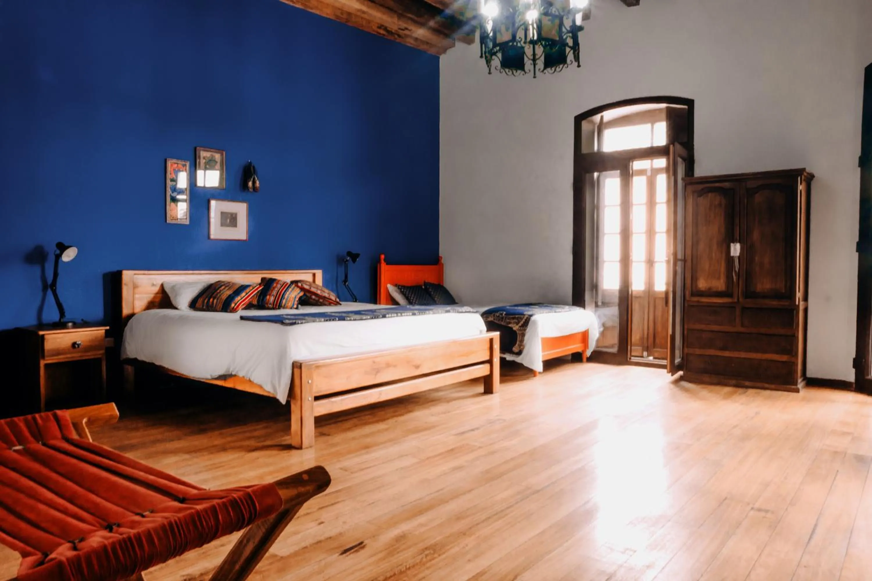 Bed in Hotel Casa Alquimia