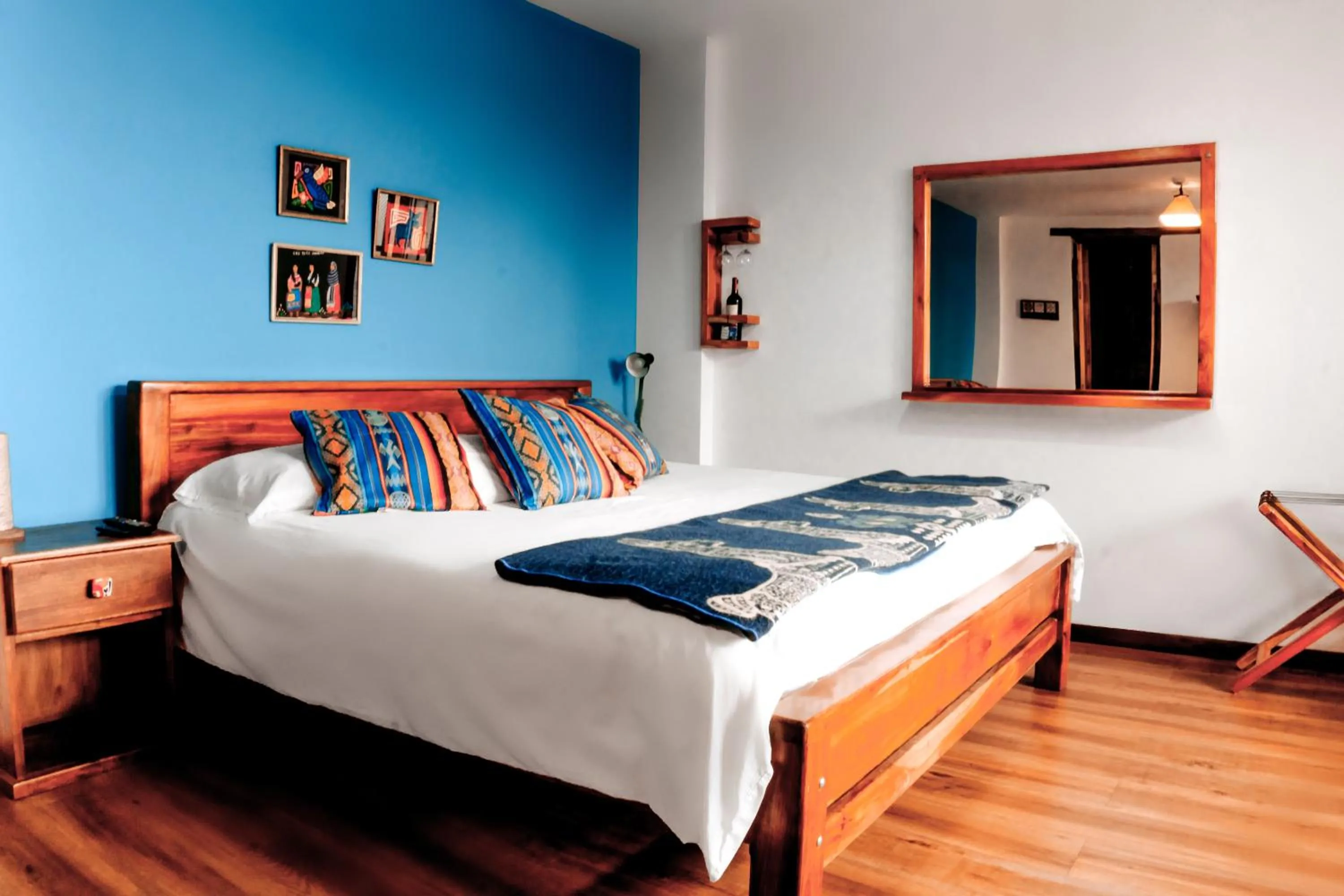 Bed in Hotel Casa Alquimia