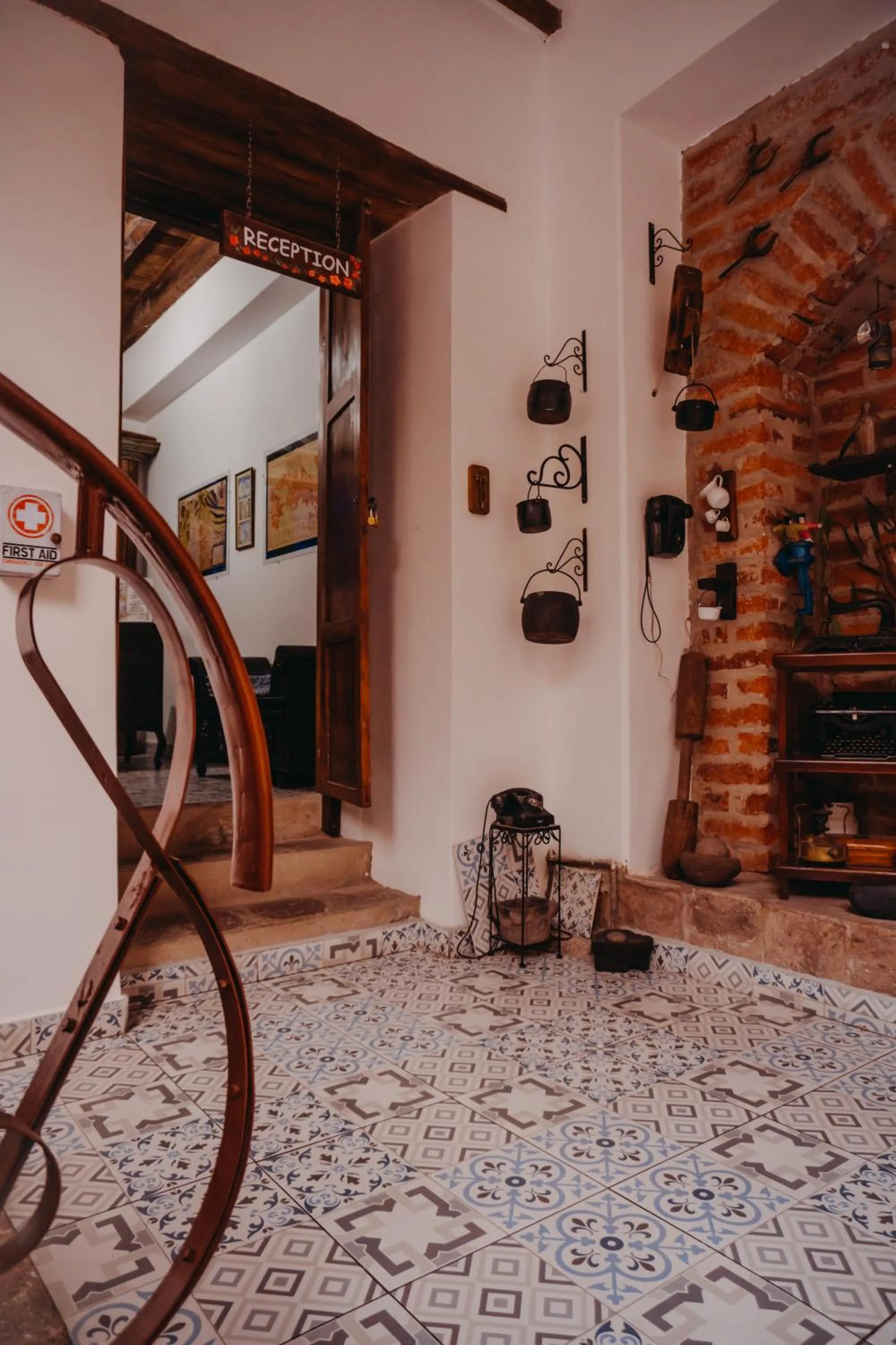 Decorative detail in Hotel Casa Alquimia
