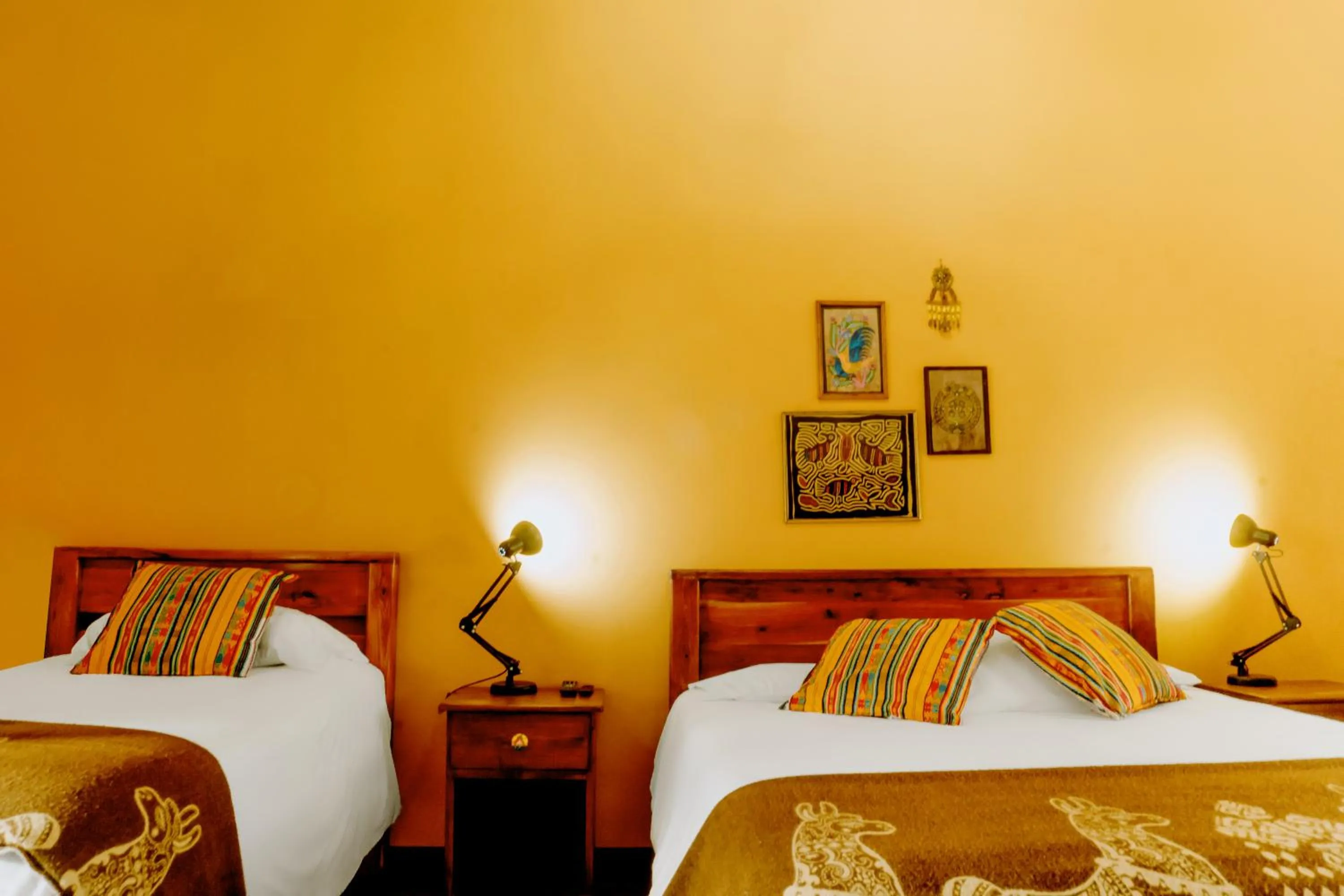 Bed in Hotel Casa Alquimia