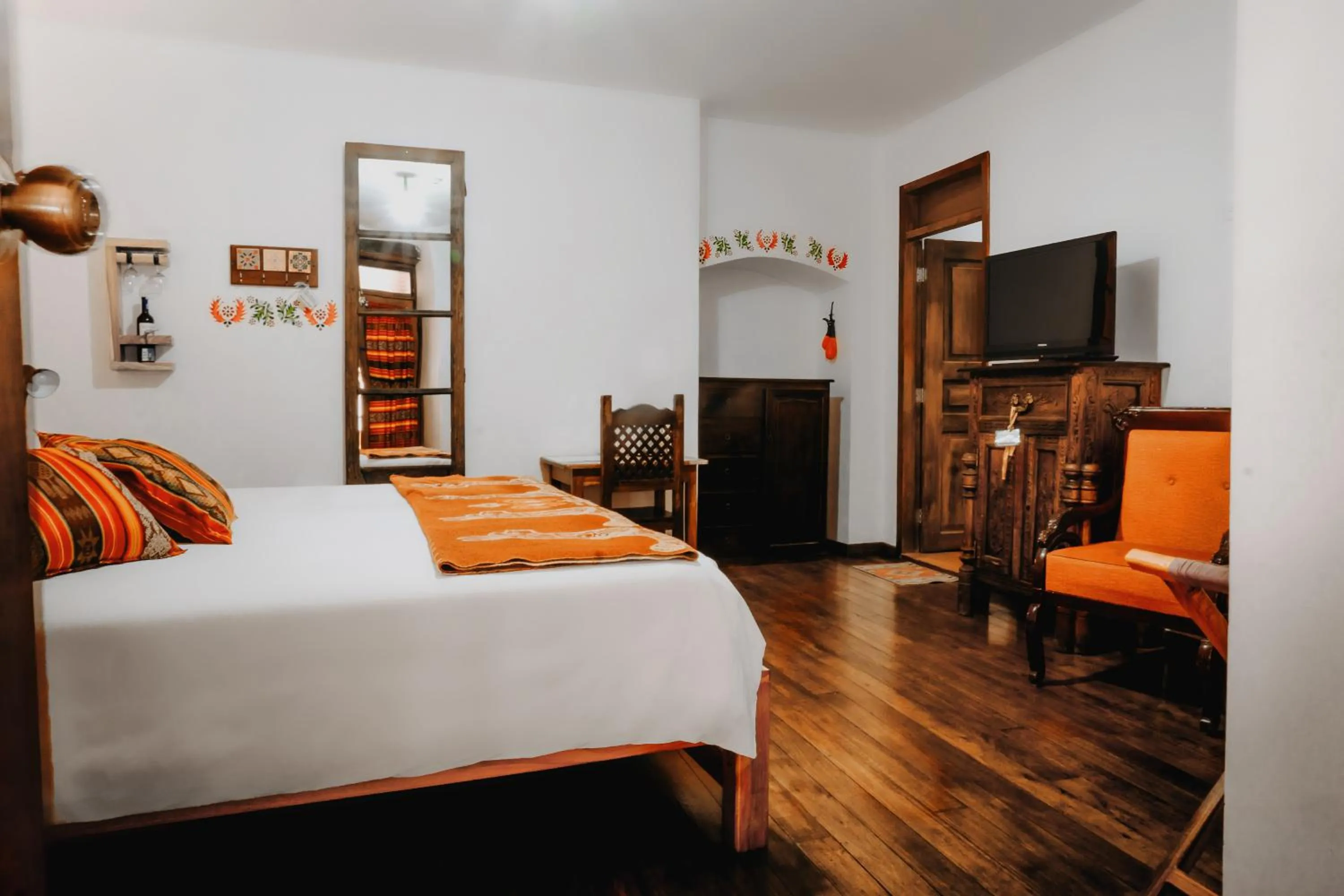 Bed in Hotel Casa Alquimia