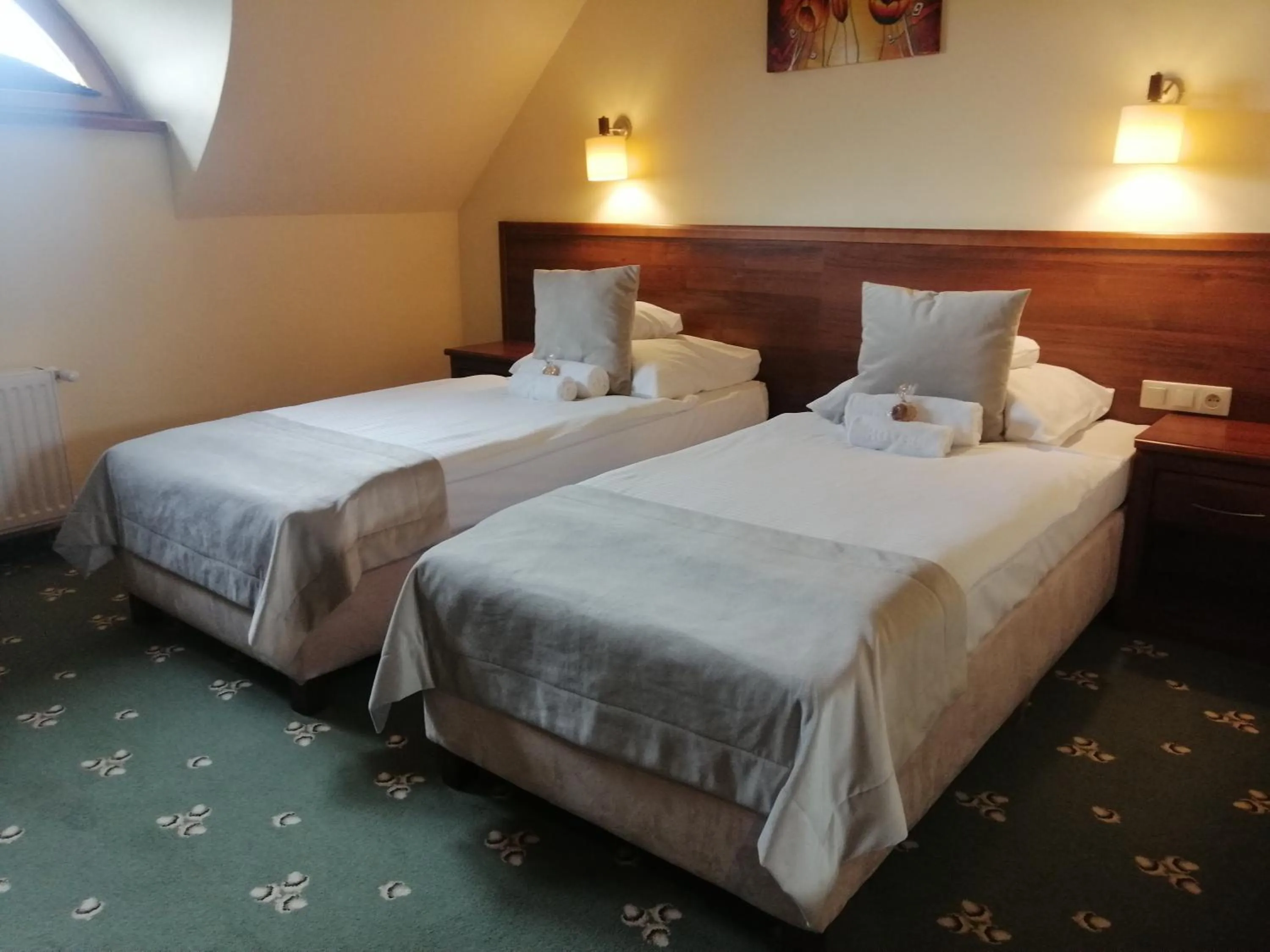 Bed in Hotel Rycerski