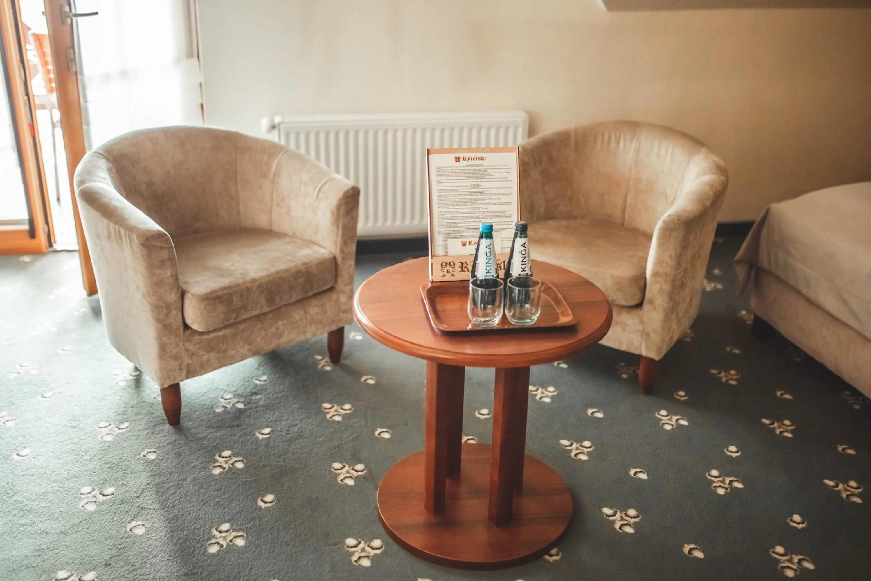 Seating area in Hotel Rycerski