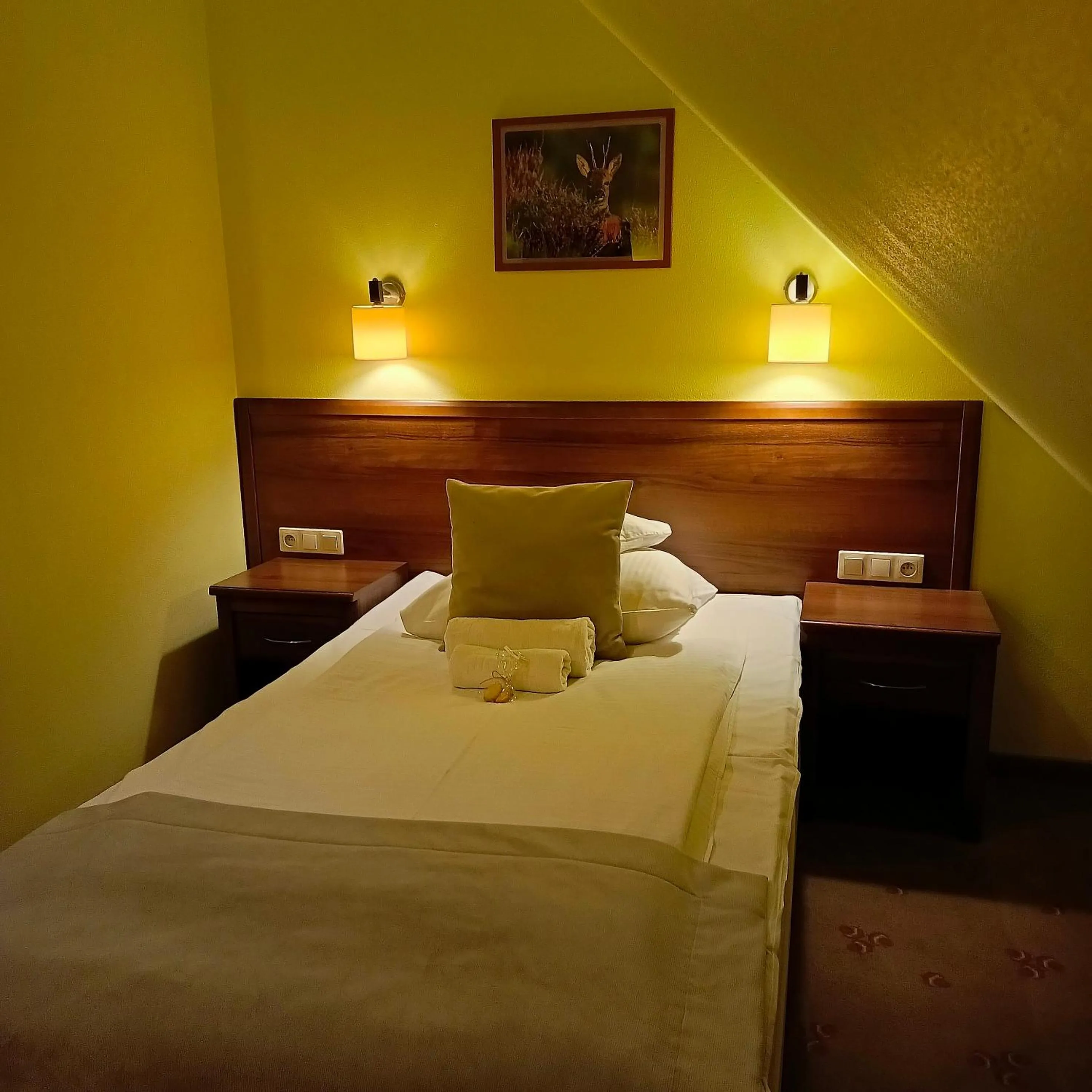 Bed in Hotel Rycerski