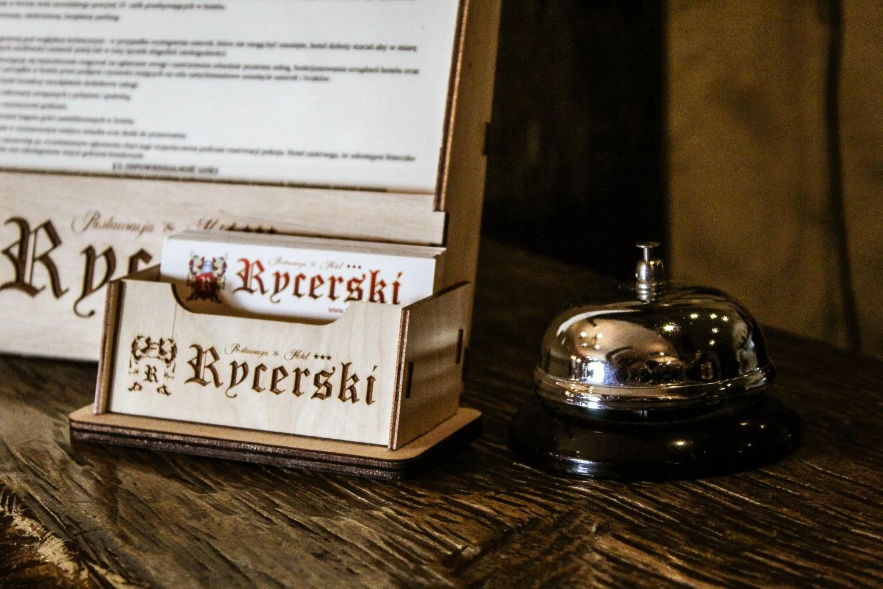 Lobby or reception in Hotel Rycerski