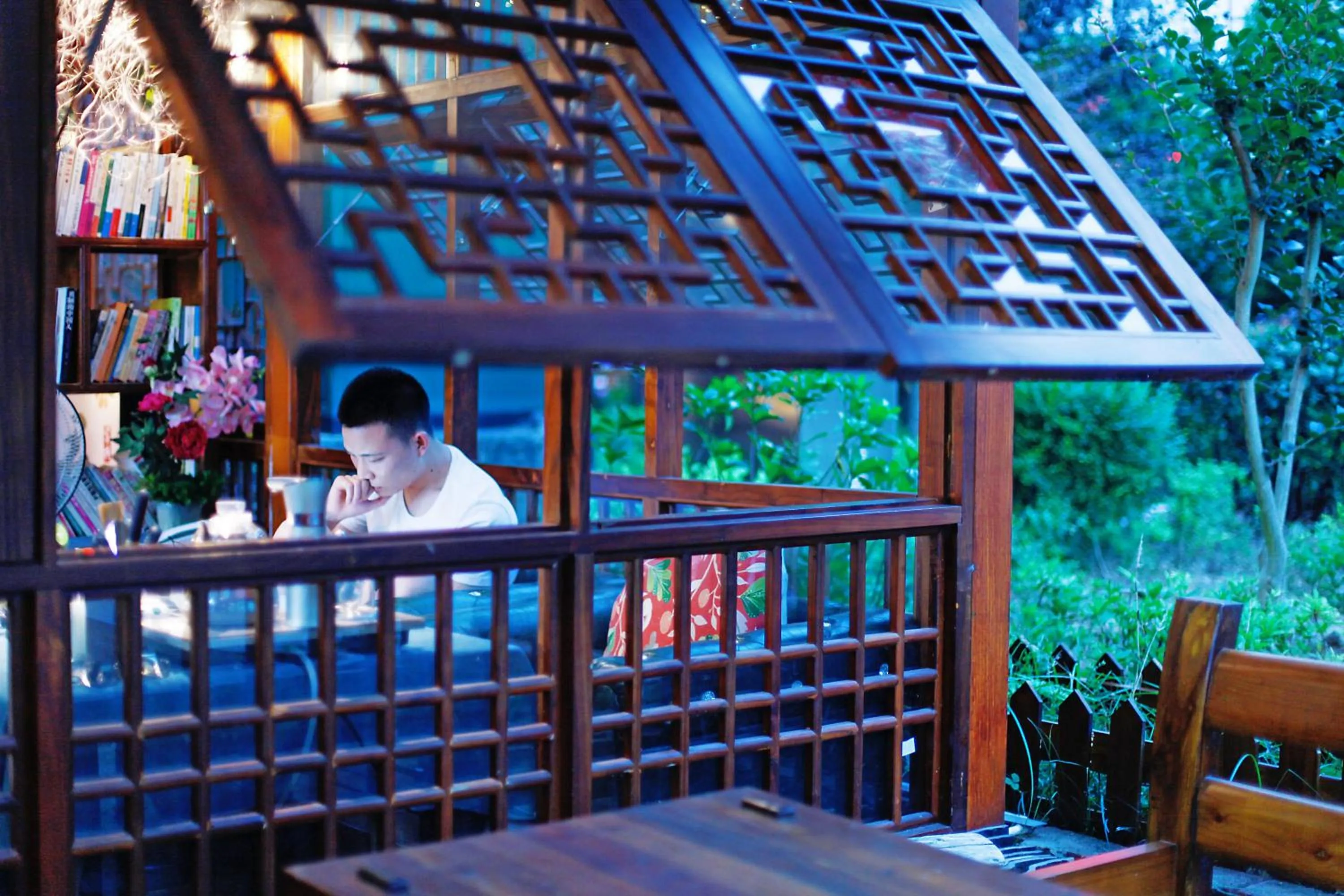 Communal lounge/ TV room in Guihua Road 106th Hostel