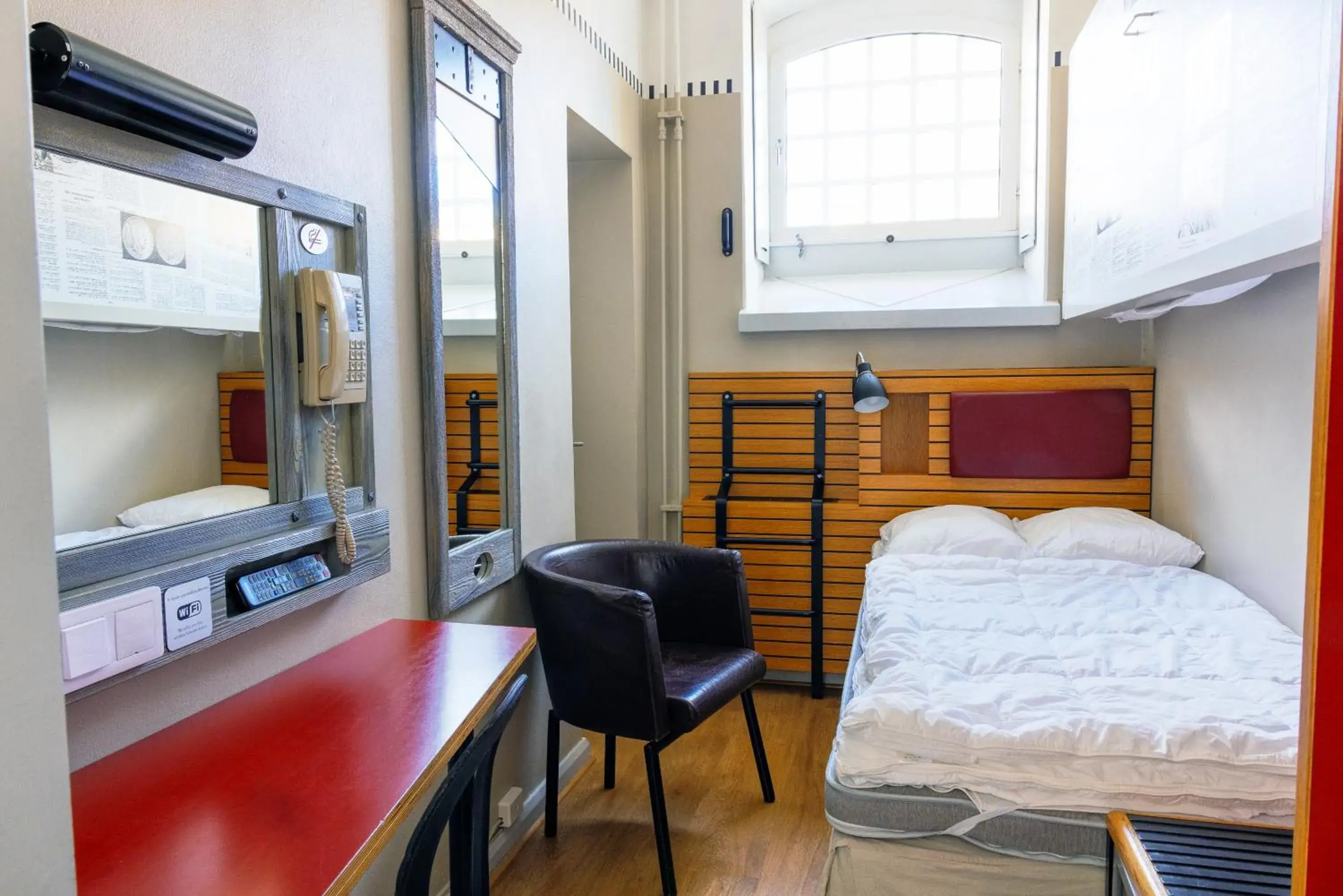 Twin Room with Private Bathroom in STF Långholmen Hostel Twin Room with Private Bathroom in STF Långholmen Hostel