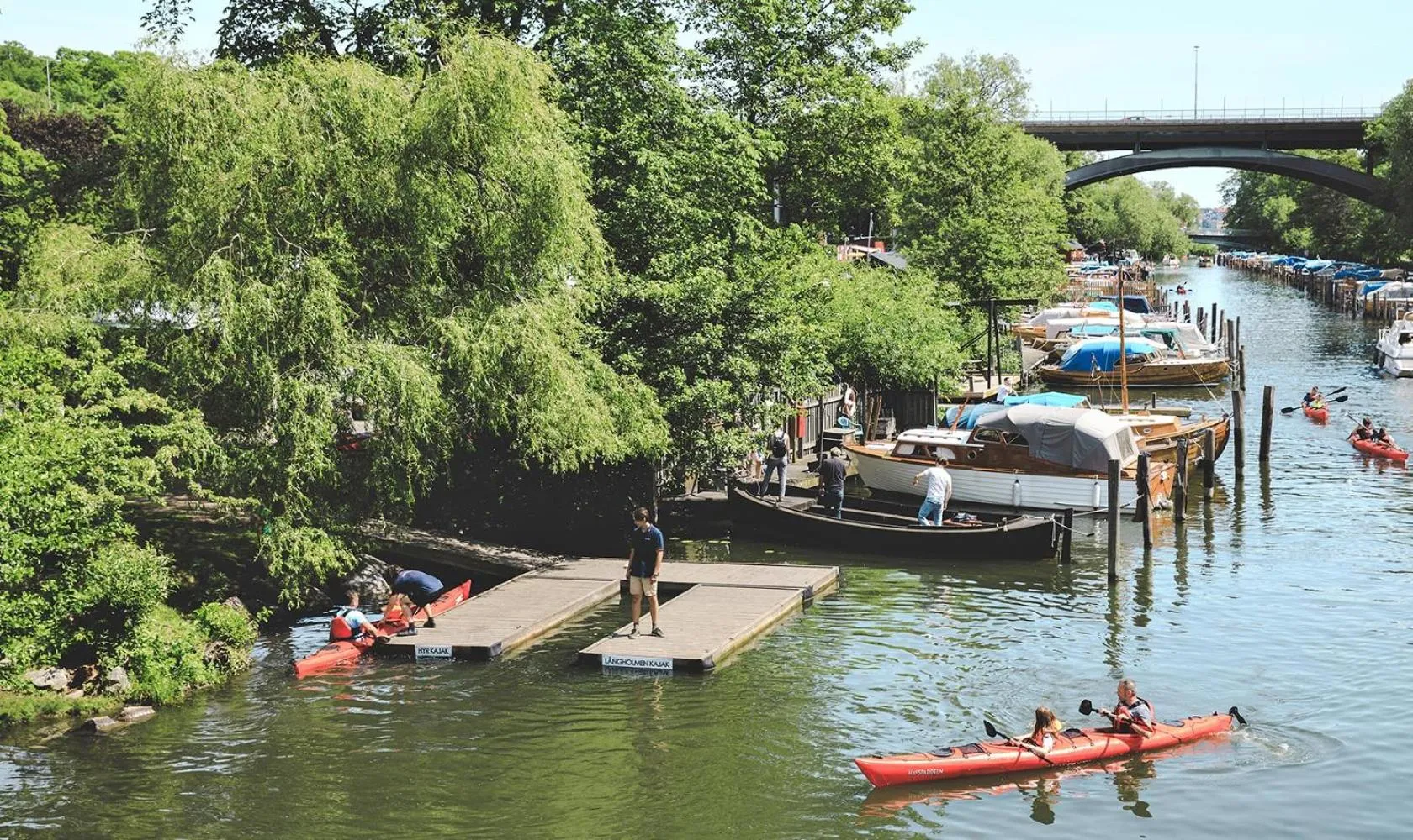 Canoeing in STF Långholmen Hostel