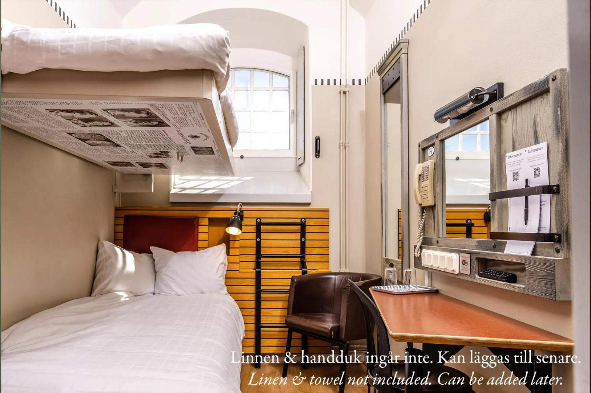 Photo of the whole room, Bed in STF Långholmen Hostel