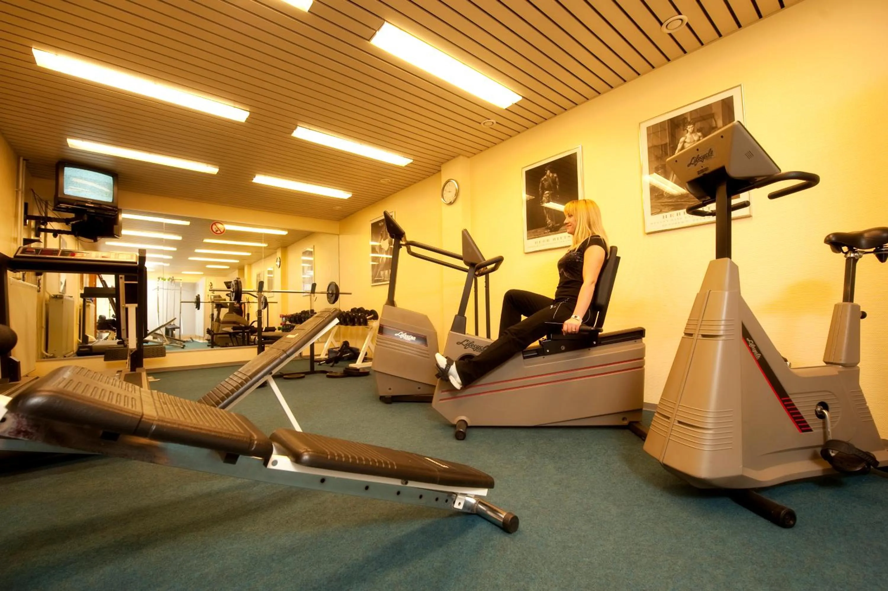 Fitness centre/facilities in Advantage Appartements Hotel